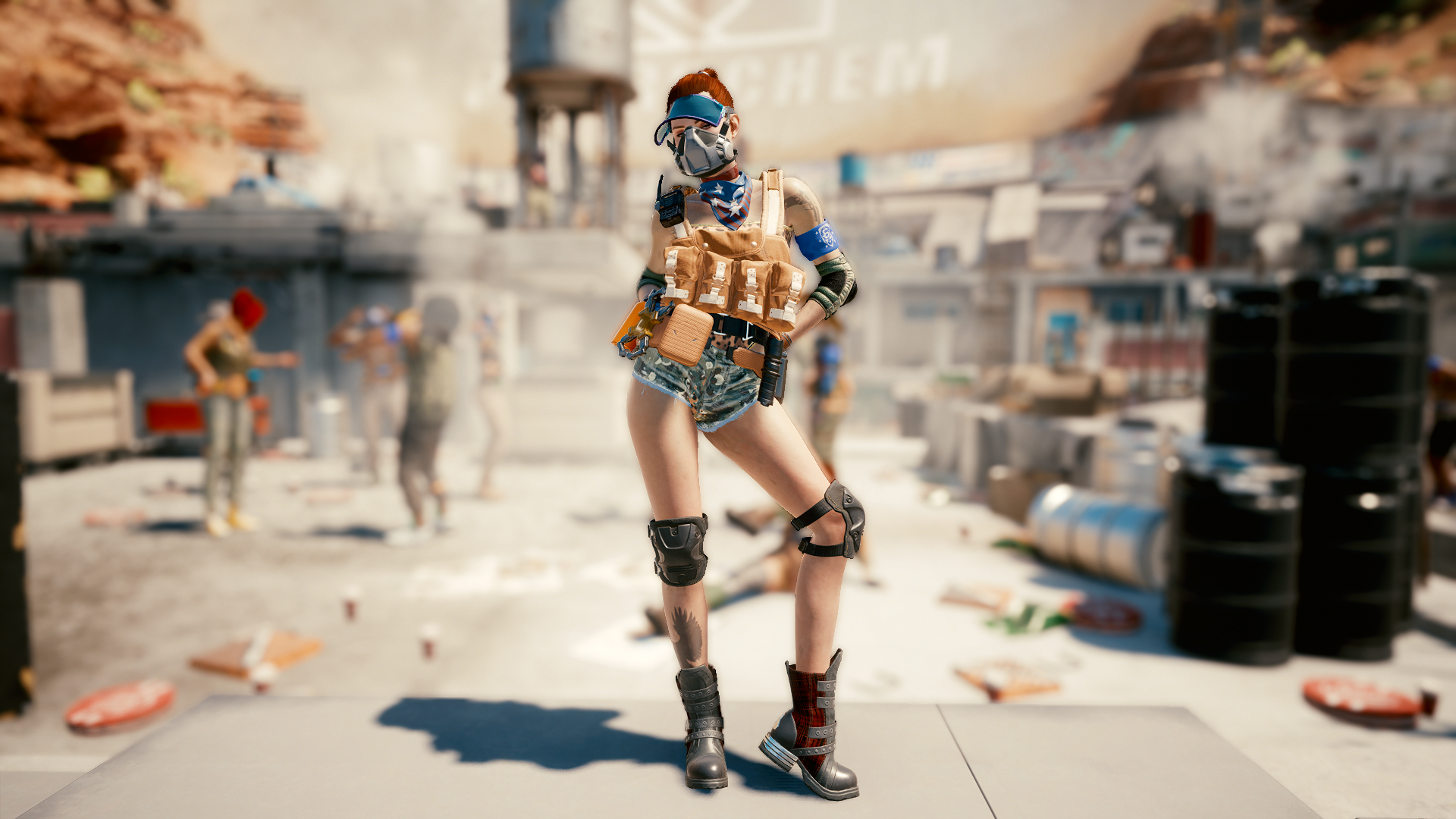 Woman in tactical gear from Cyberpunk 2077 HD Wallpaper