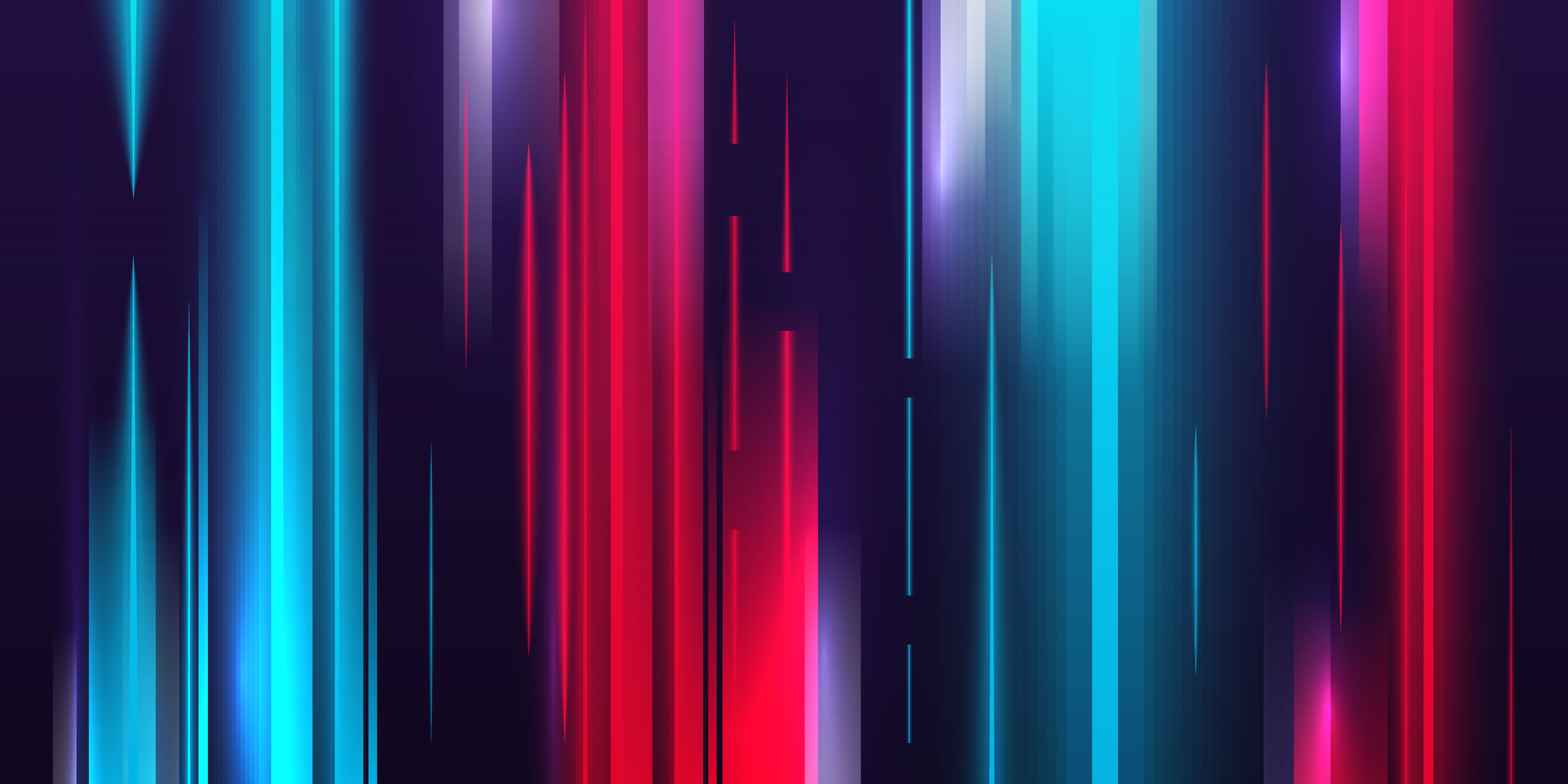 4K Abstract Vertical Lines in Red and Blue HD Wallpaper