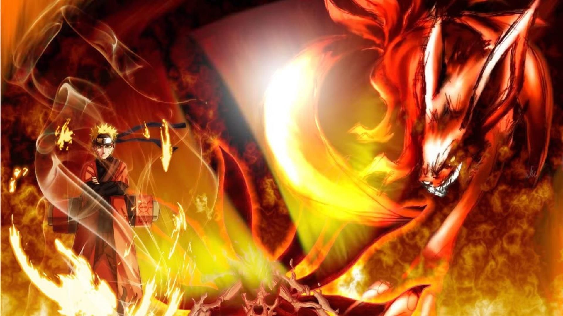Naruto Uzumaki and Kurama from Naruto HD Wallpaper