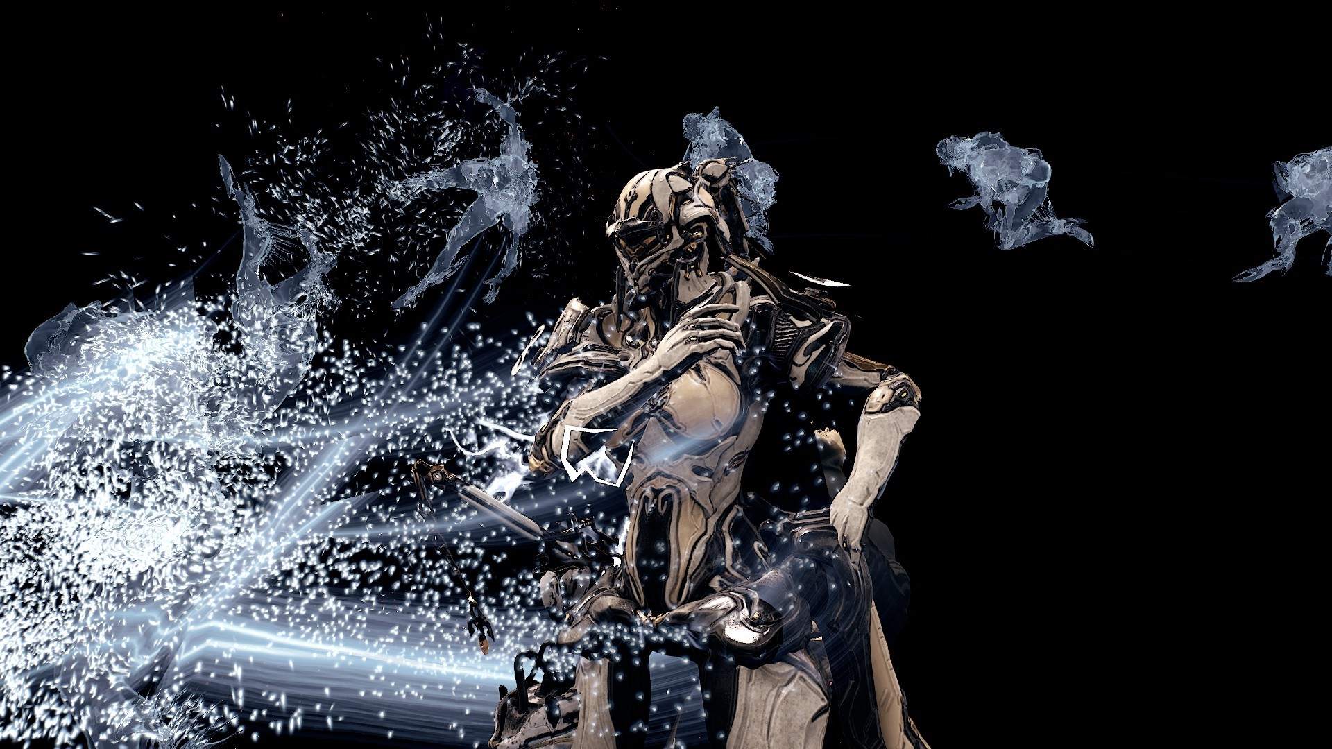 Protea from Warframe with water effects HD Wallpaper