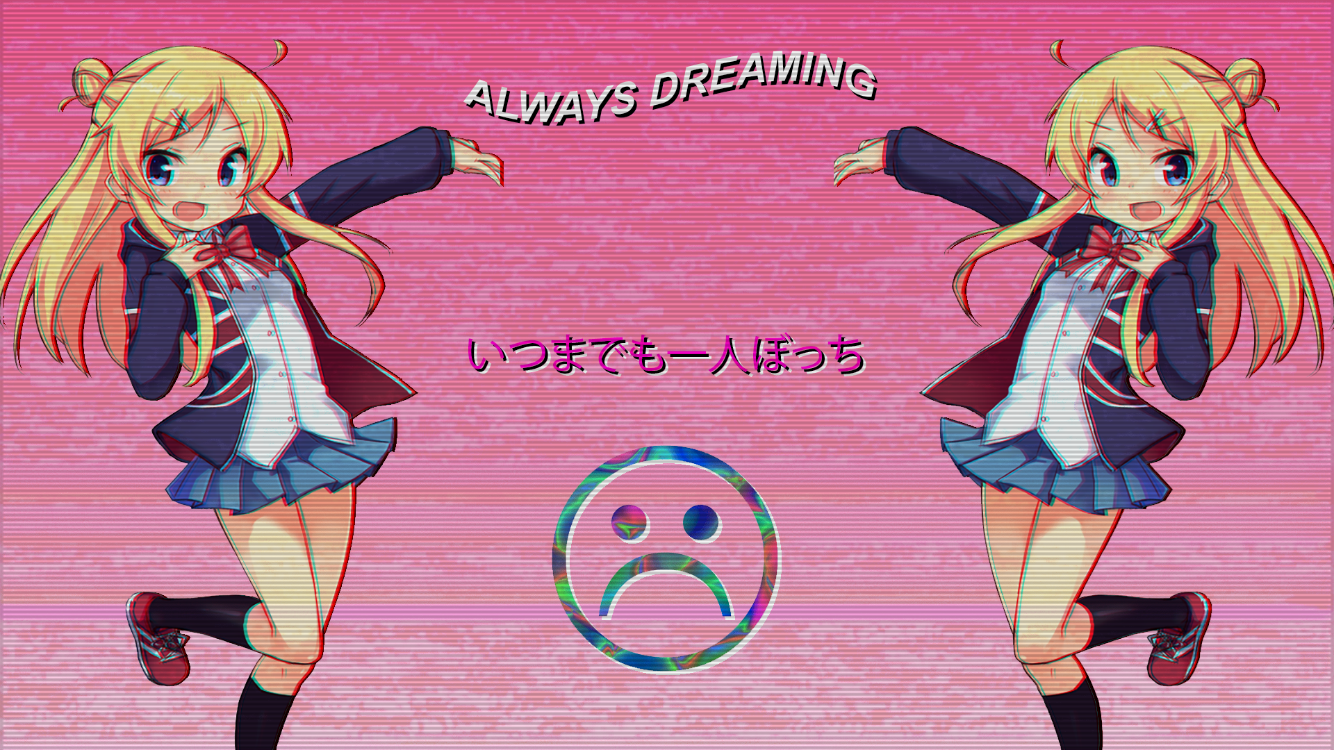 Kujou Karen from Kin-Iro Mosaic with Sad Face HD Wallpaper