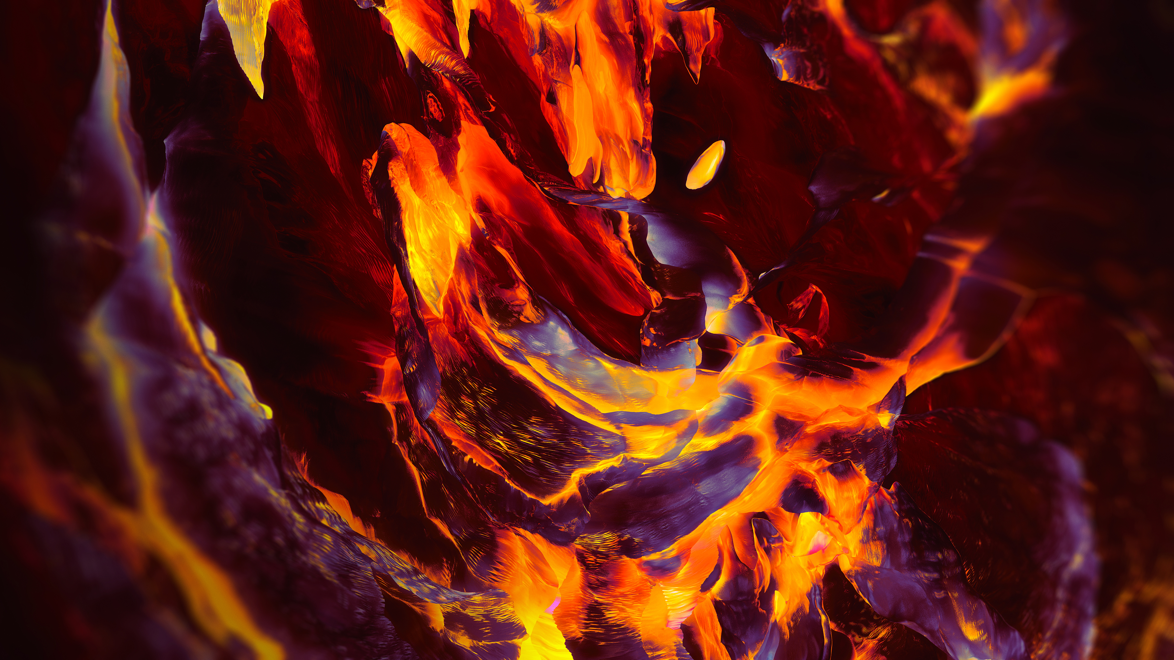 Abstract Lava Flow Digital Art HD Wallpaper
