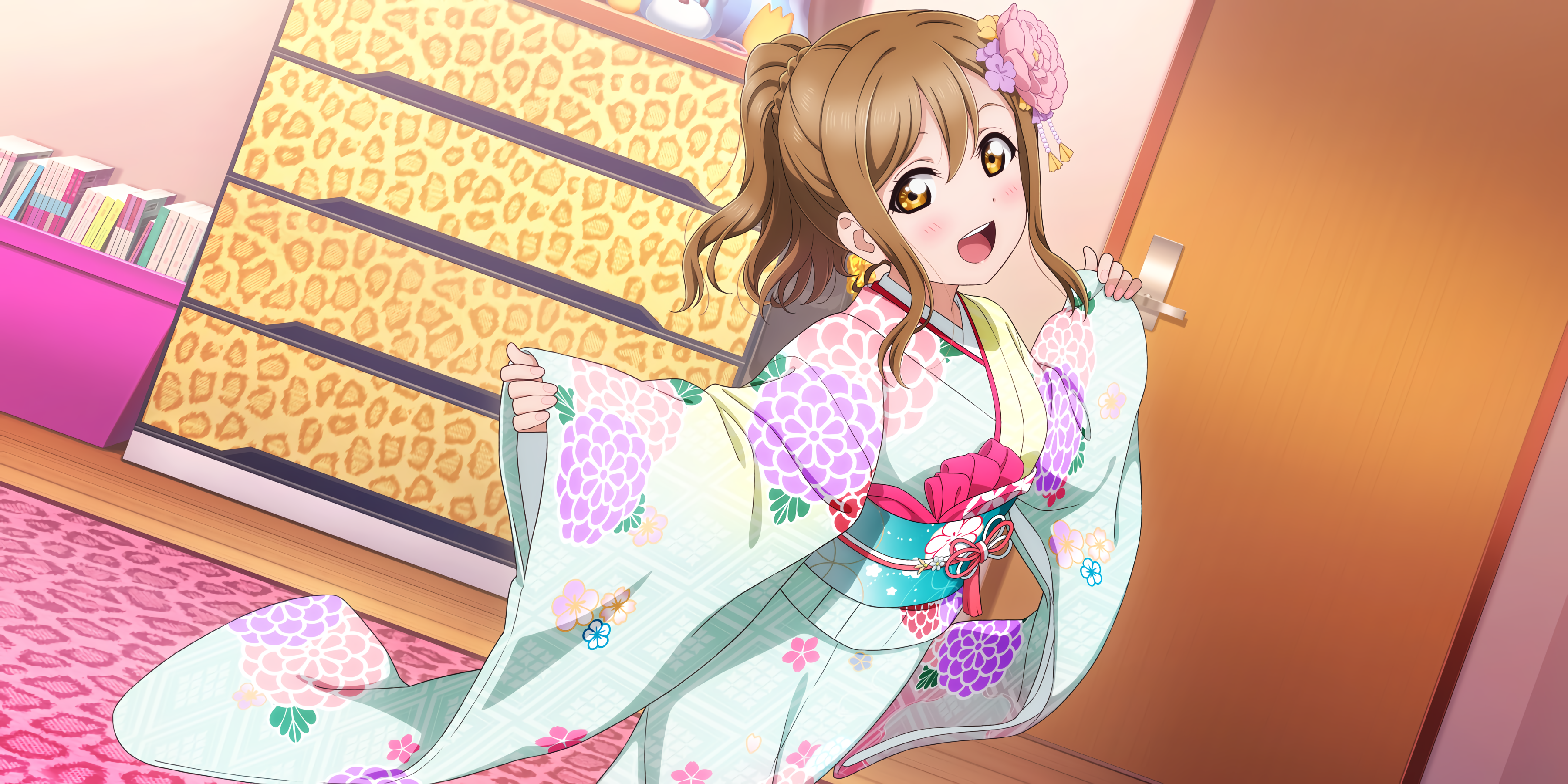 Kunikida Hanamaru from Love Live! Sunshine in a Kimono HD Wallpaper