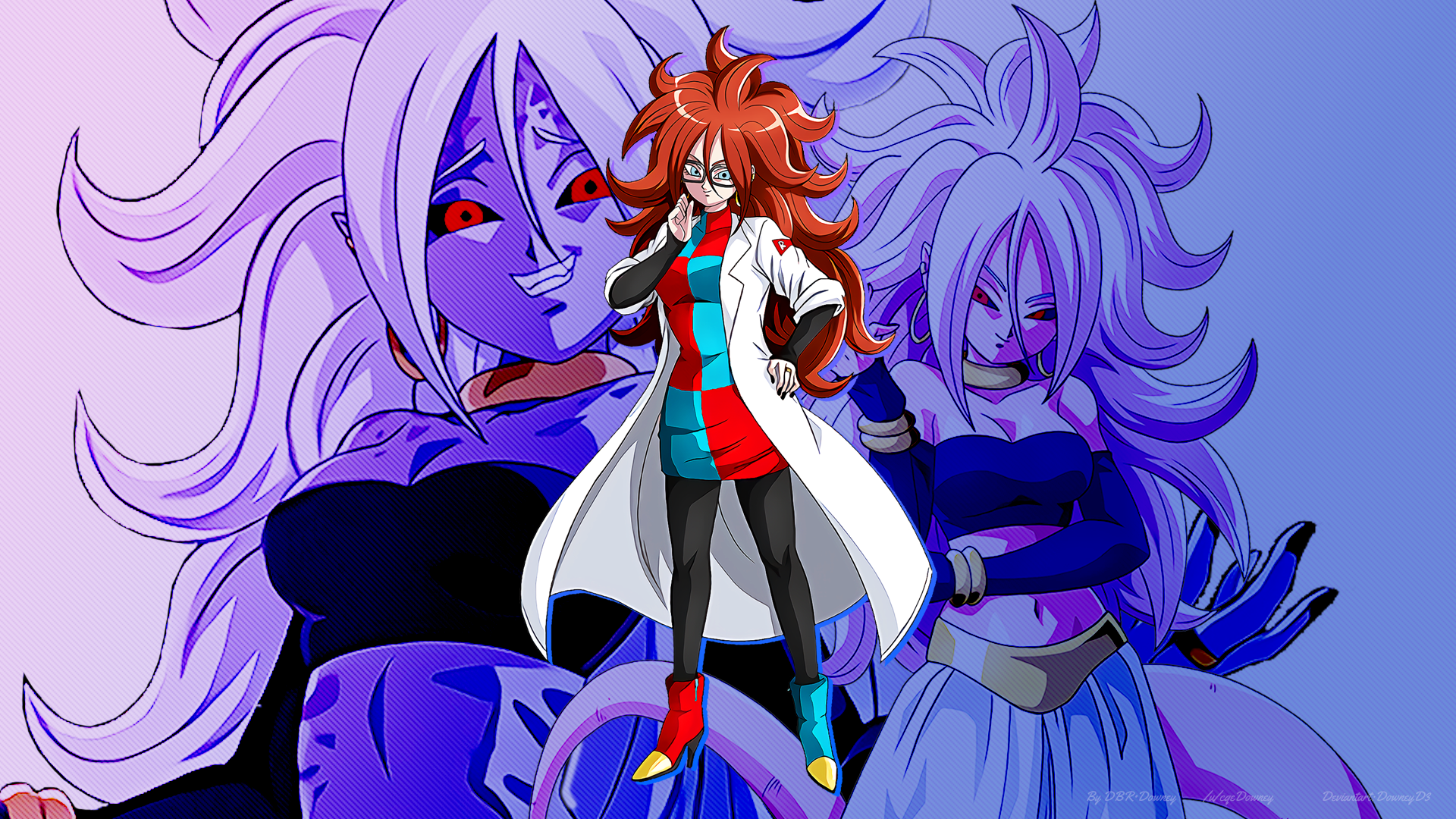 Android 21 from Dragon Ball FighterZ HD Wallpaper