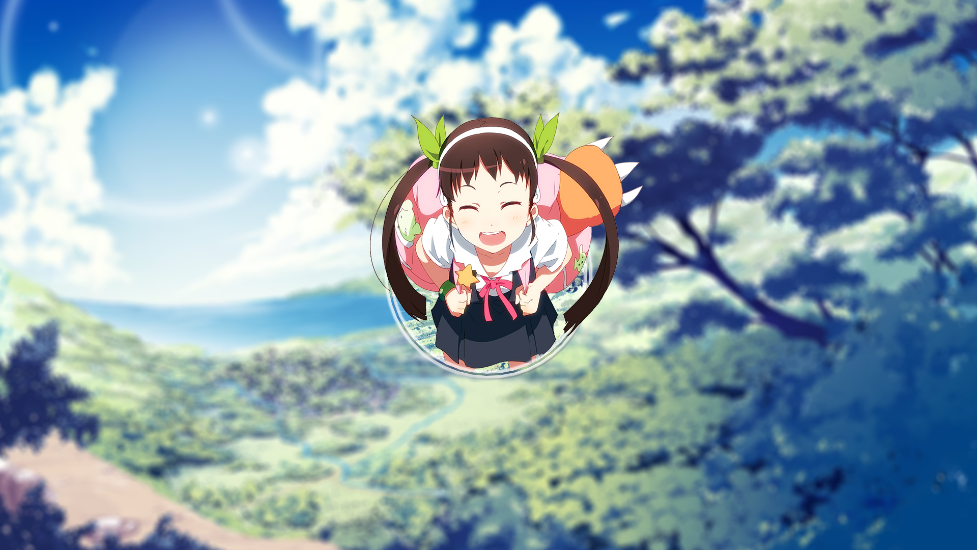 Mayoi Hachikuji from Monogatari Series HD Wallpaper