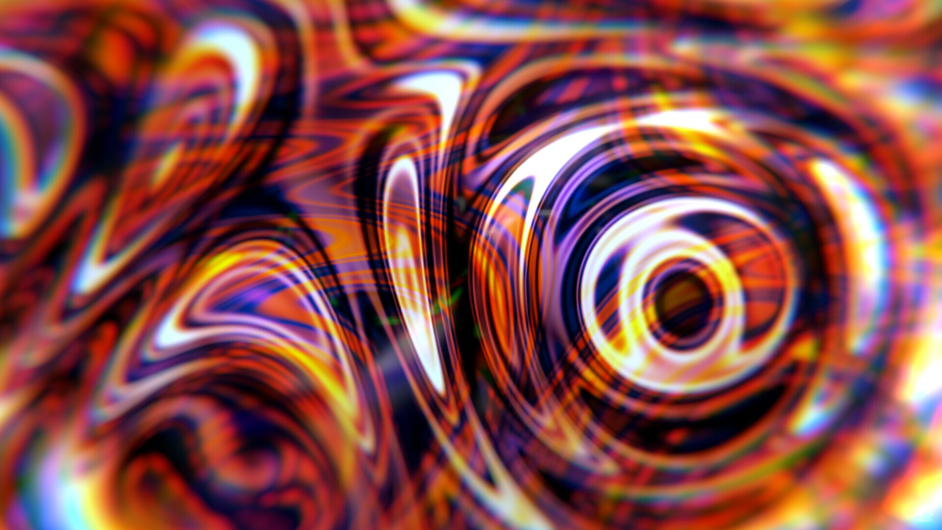 Abstract psychedelic colorful wavy glass pattern HD Wallpaper