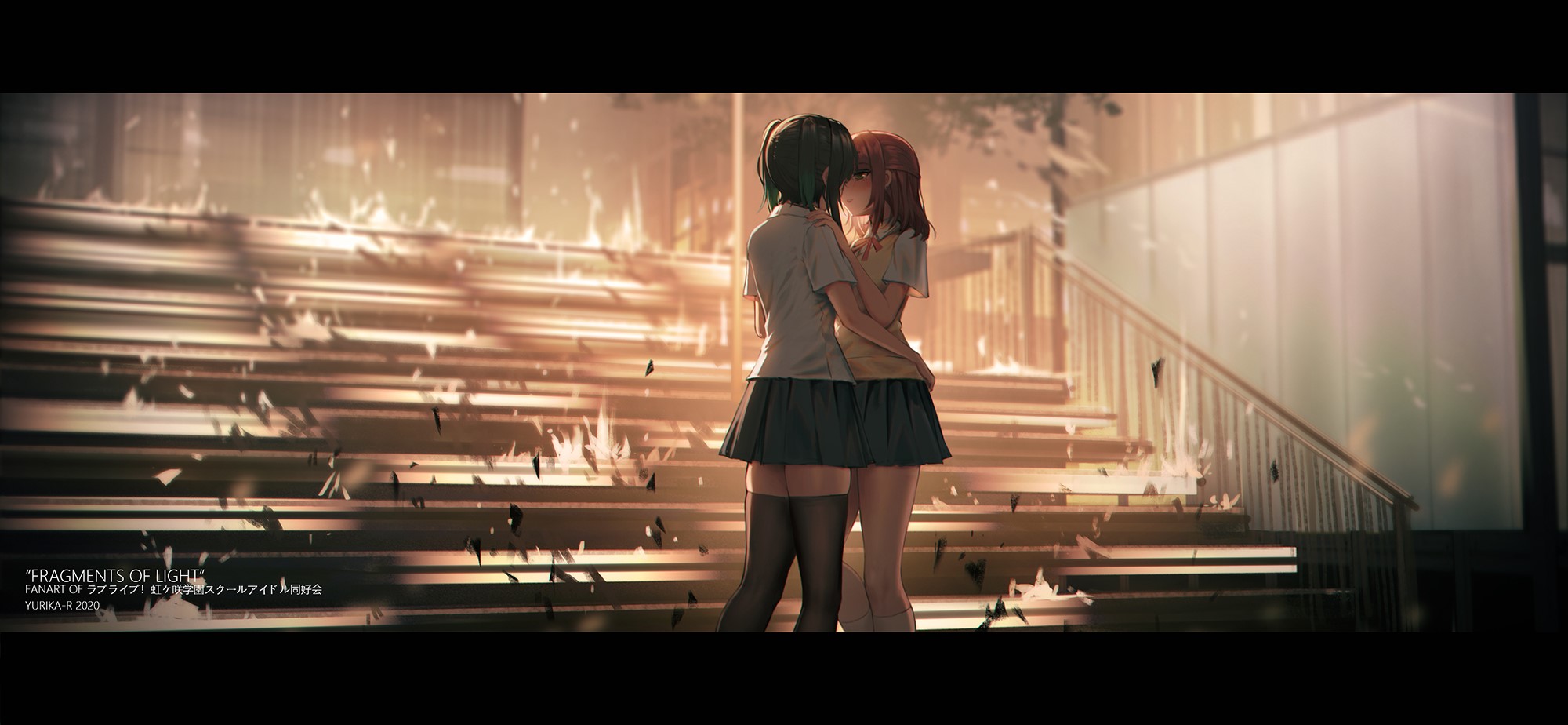 Uehara Ayumu and another girl from Love Live! School Idol Festival HD Wallpaper