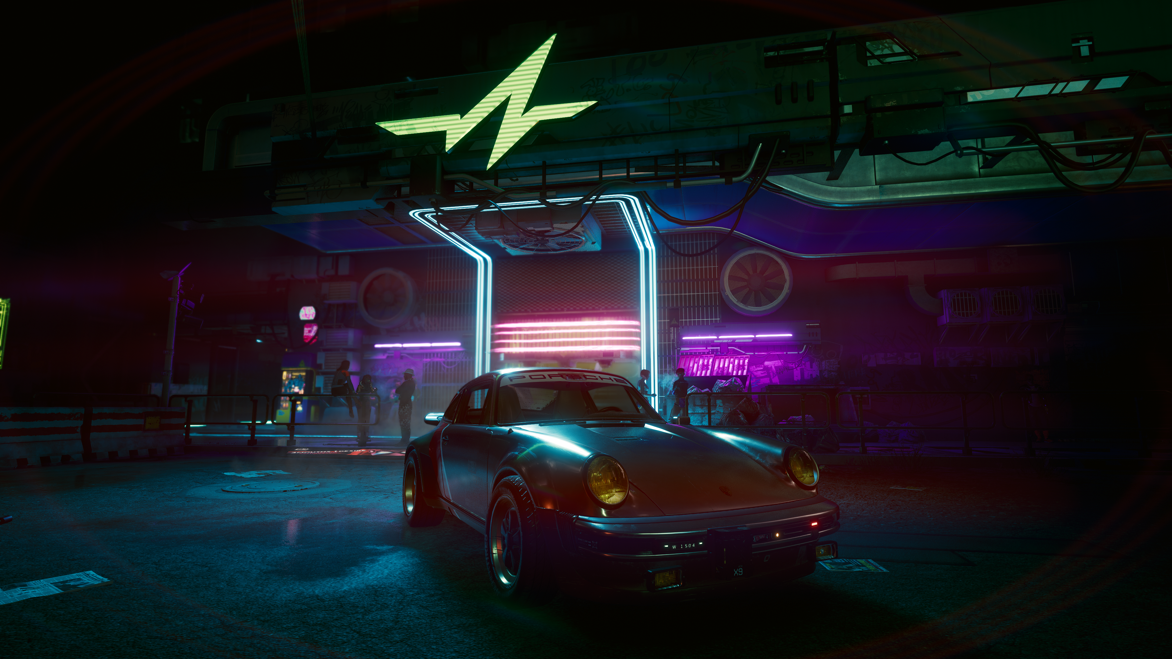 Johnny Silverhand's Porsche 911 from Cyberpunk 2077 HD Wallpaper