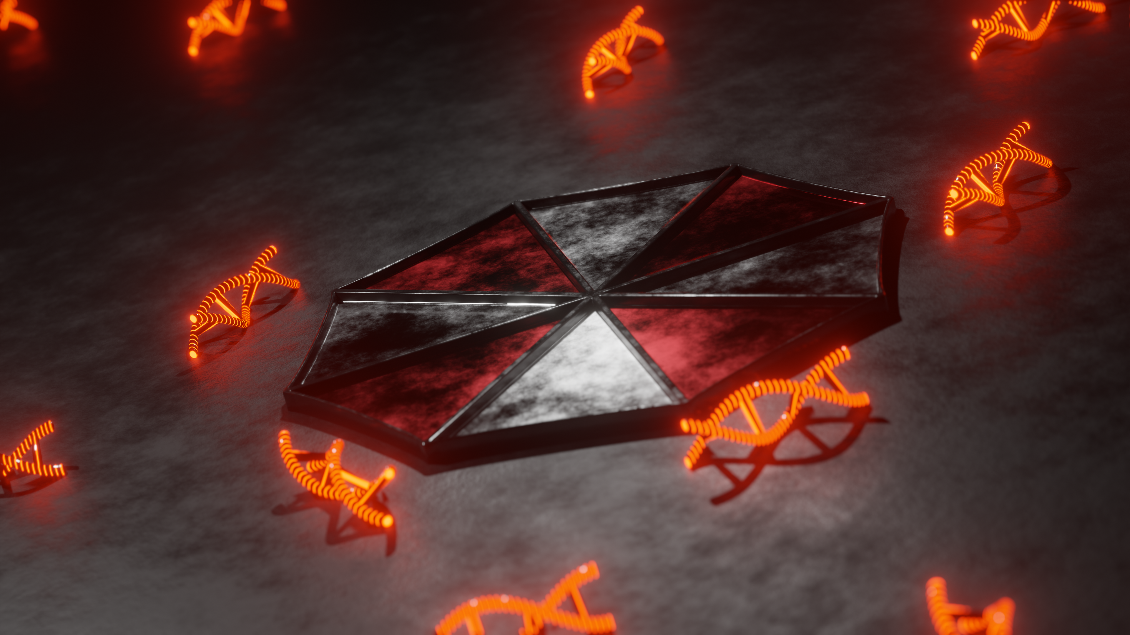 Resident Evil Umbrella Corporation DNA 4K HD Wallpaper