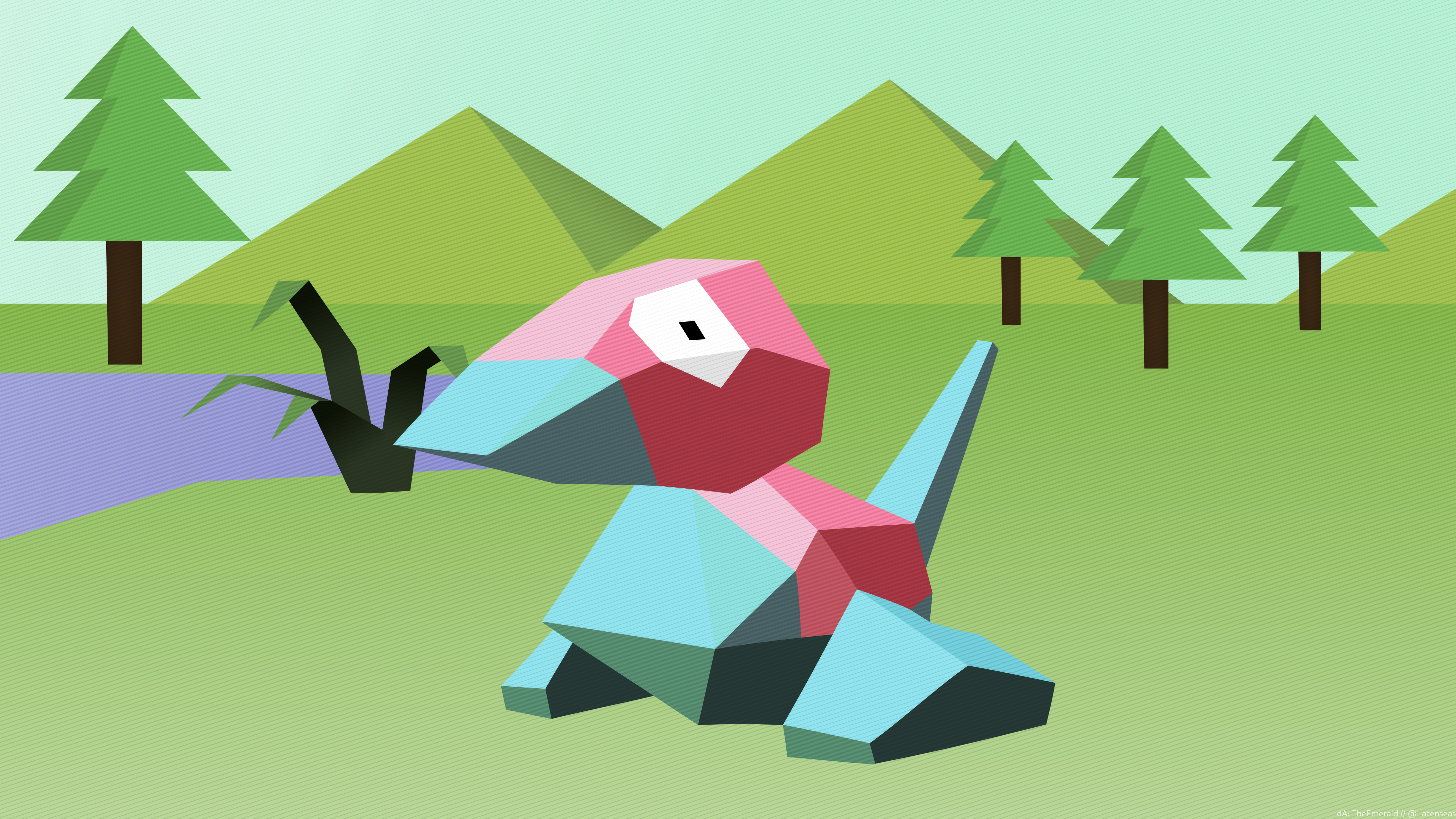 Porygon from Pokémon HD Wallpaper