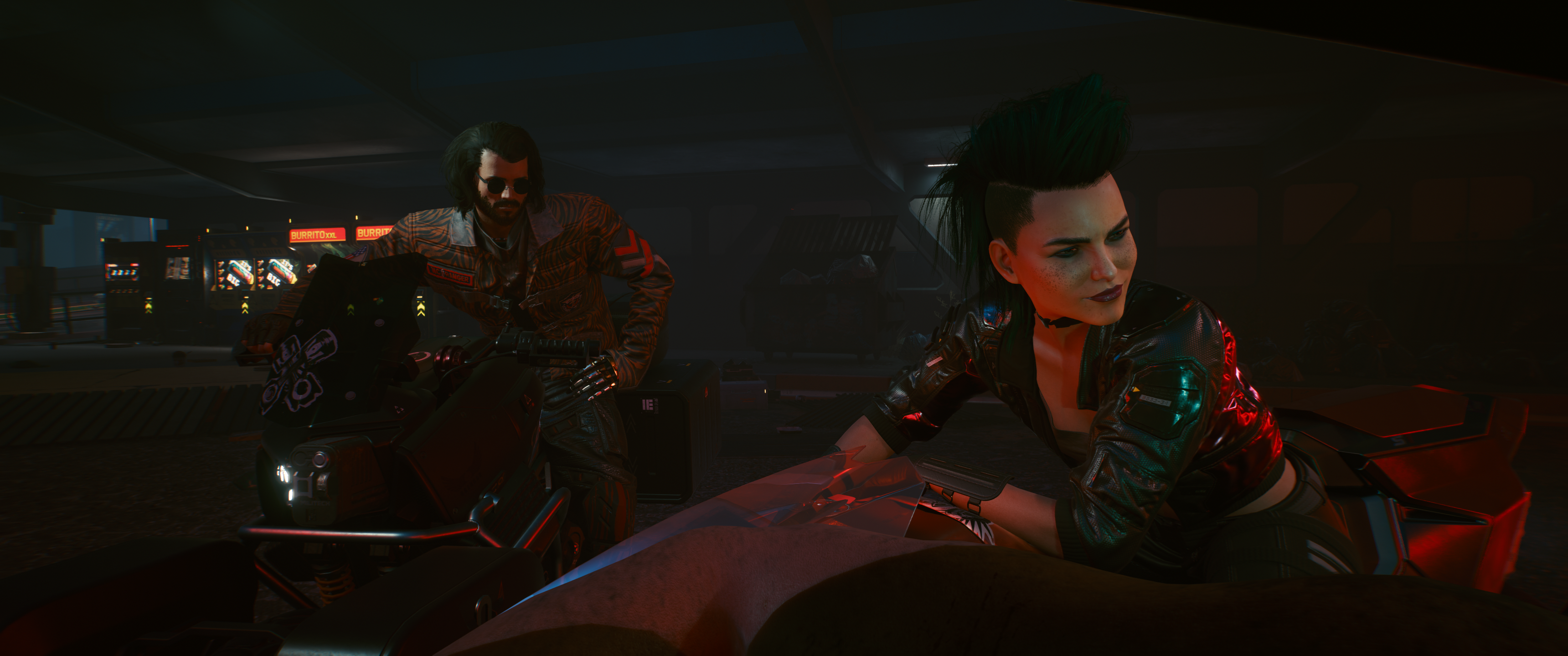 Rogue Amendiares and male character from Cyberpunk 2077 HD Wallpaper