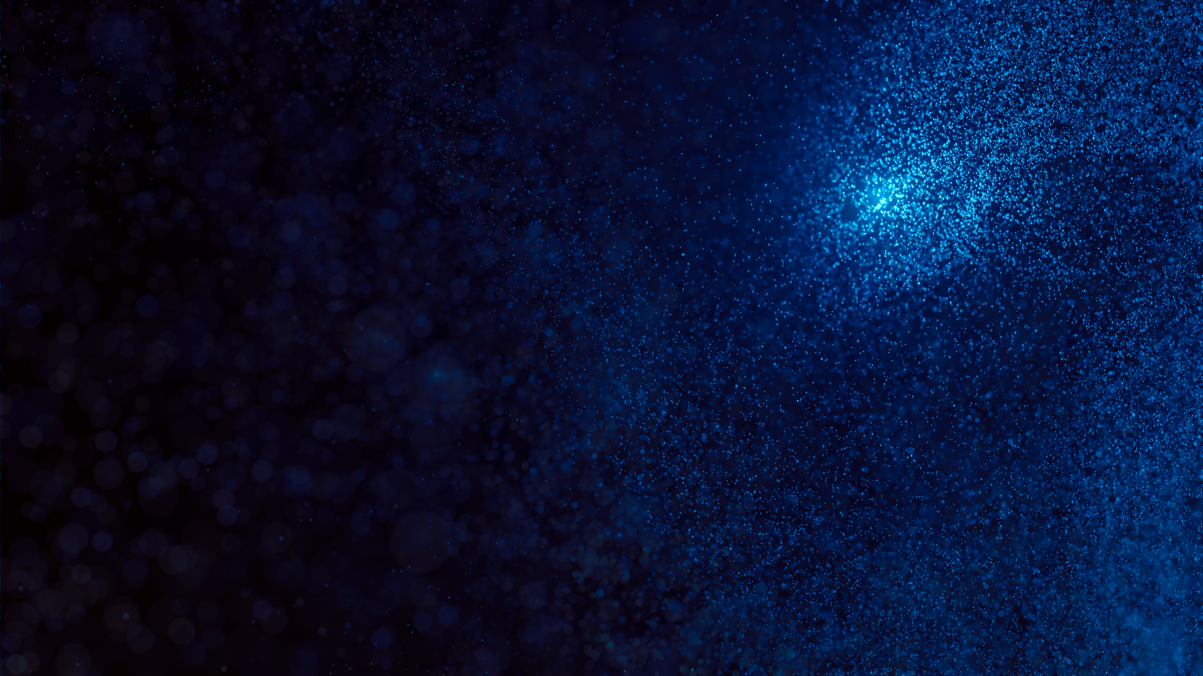 Abstract blue particles render HD Wallpaper