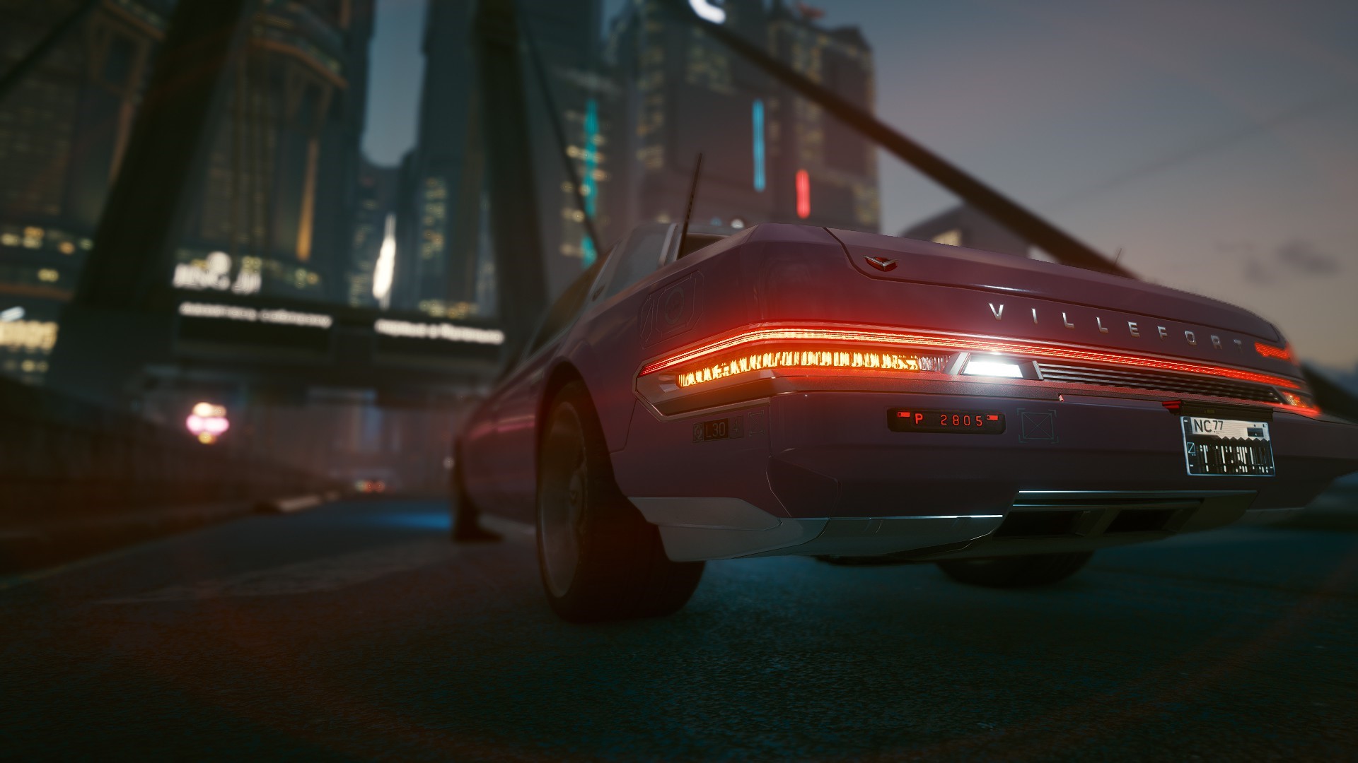 Villefort car in Cyberpunk 2077 HD Wallpaper