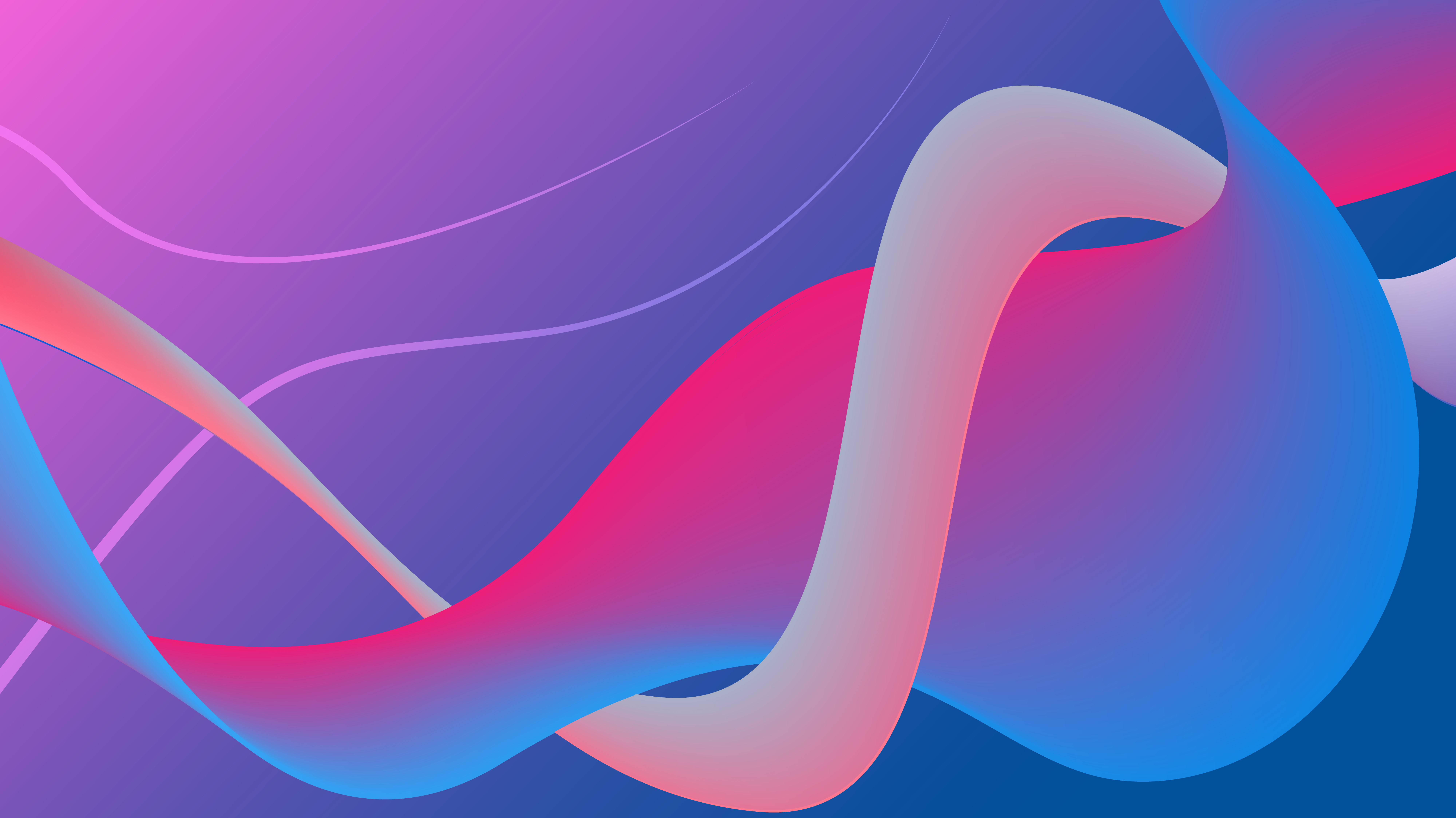 Abstract Digital Art Waves HD Wallpaper