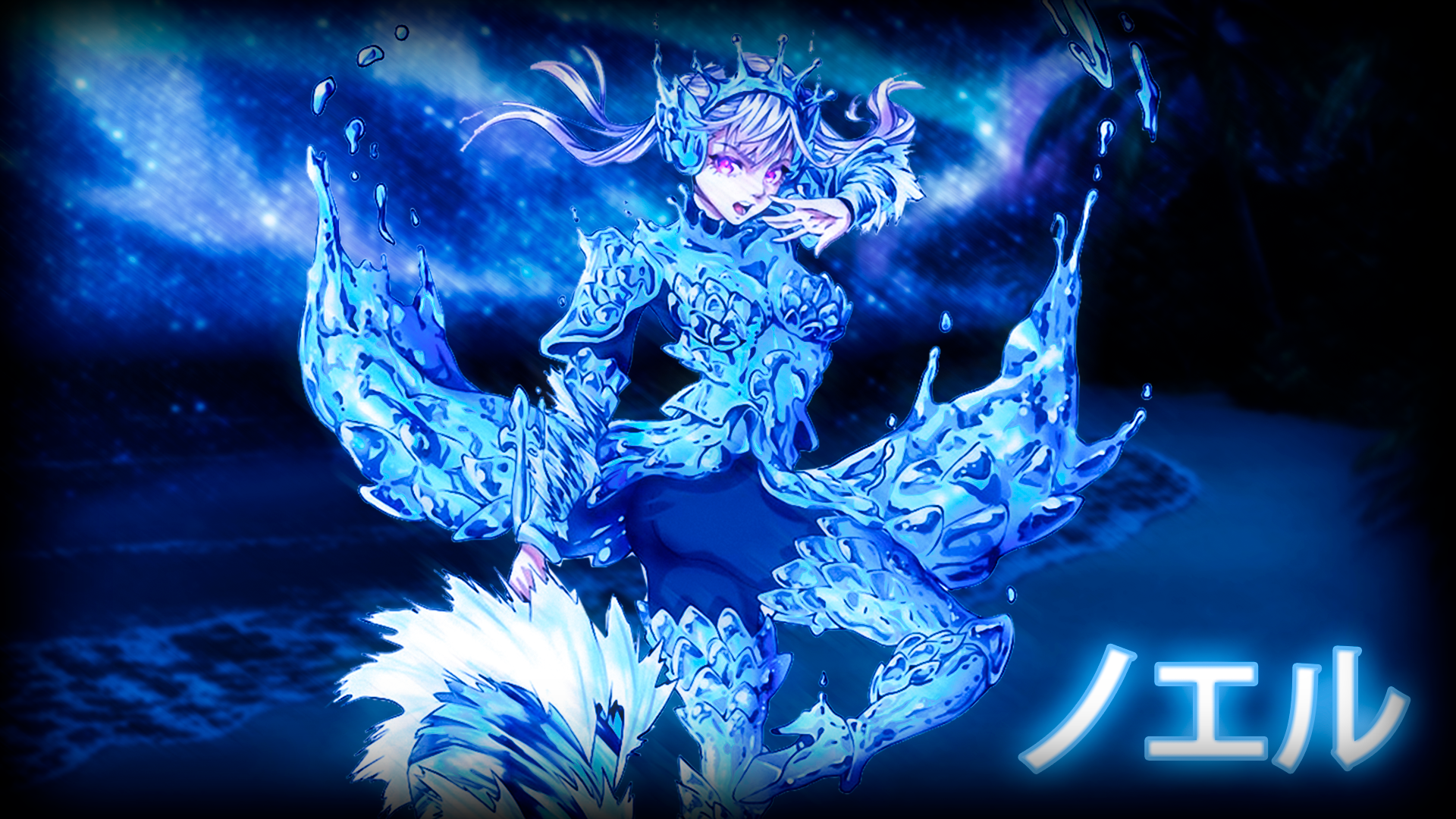 Noelle Silva in Icy Blue Armor from Black Clover HD Wallpaper
