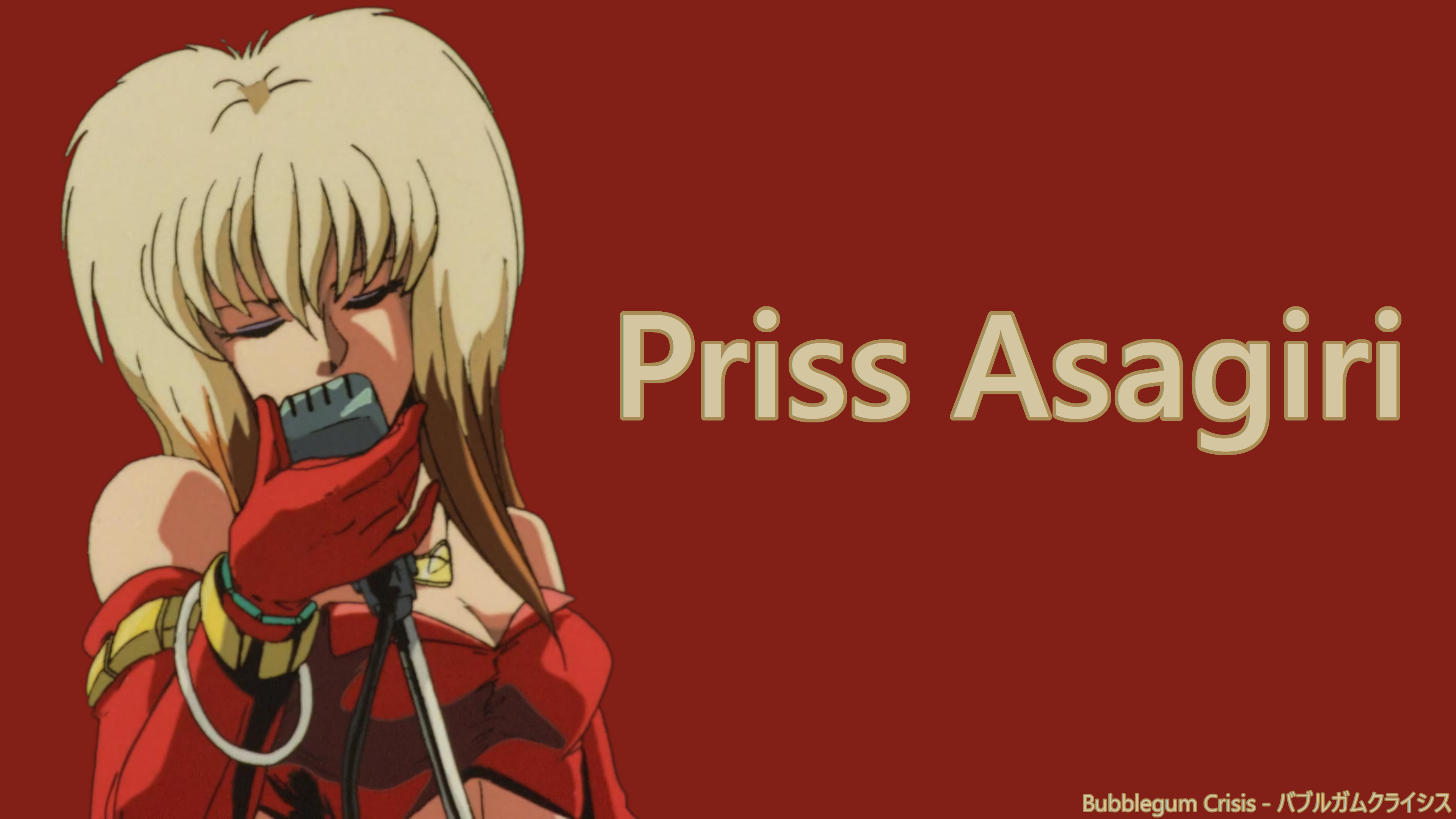 Priss Asagiri from Bubblegum Crisis singing HD Wallpaper