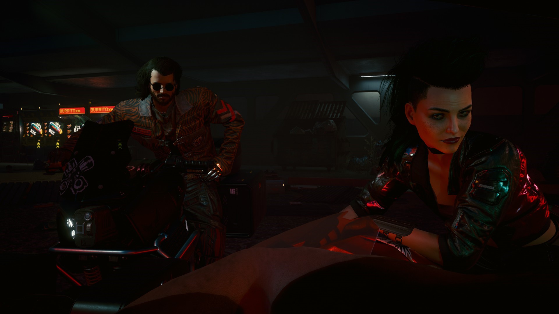 Rogue Amendiares and man from Cyberpunk 2077 HD Wallpaper