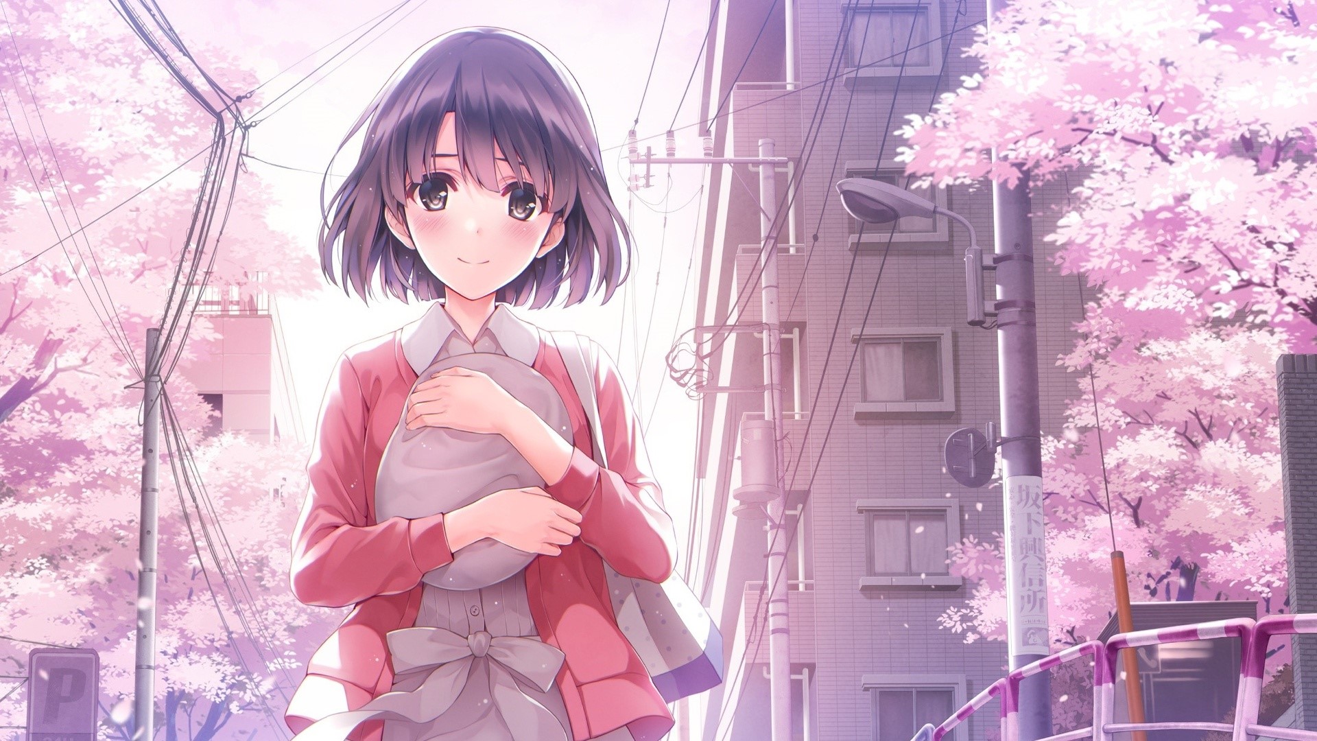 Megumi Katou from Saenai Heroine no Sodatekata with Cherry Blossoms HD Wallpaper