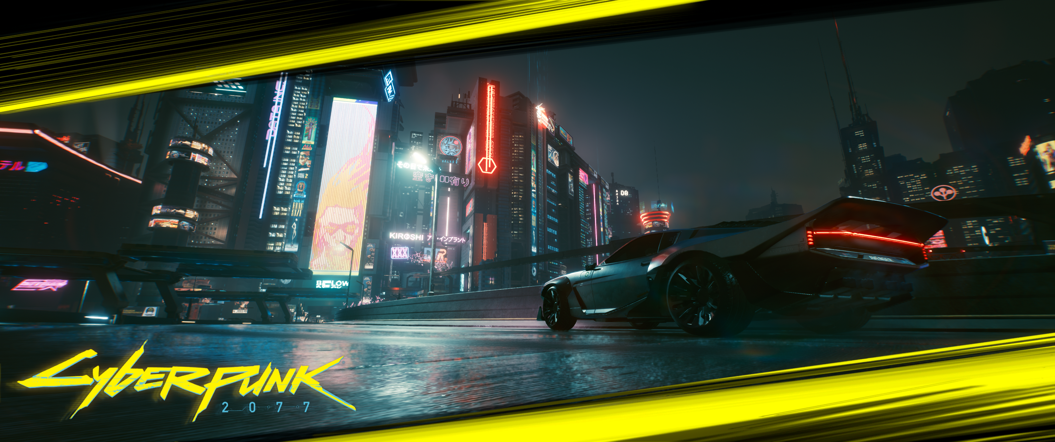 Cyberpunk 2077 Quadra car in Night City HD Wallpaper