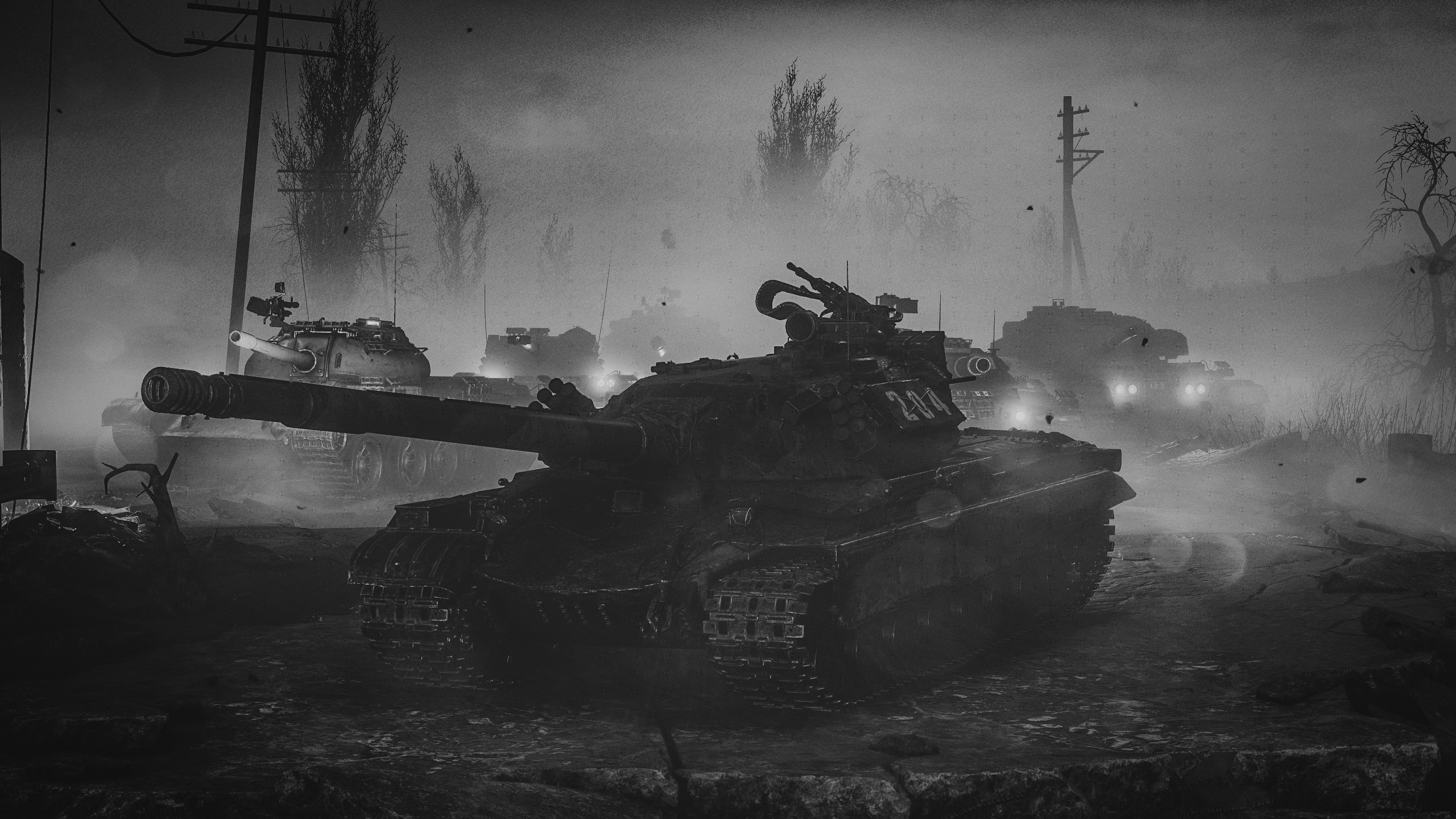 Tanks in mist from World of Tanks HD Wallpaper
