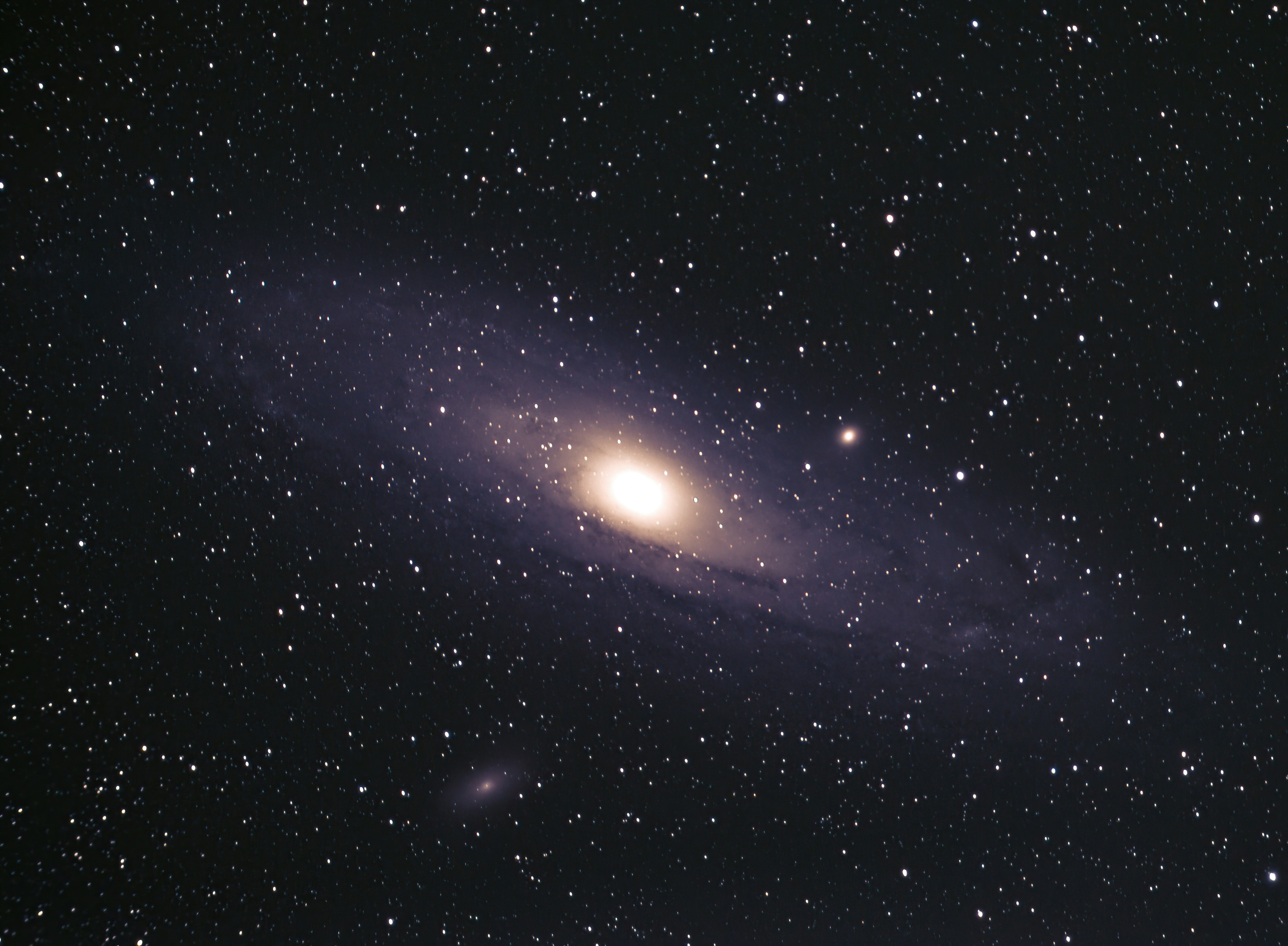 4K Andromeda Galaxy in Space with Stars HD Wallpaper