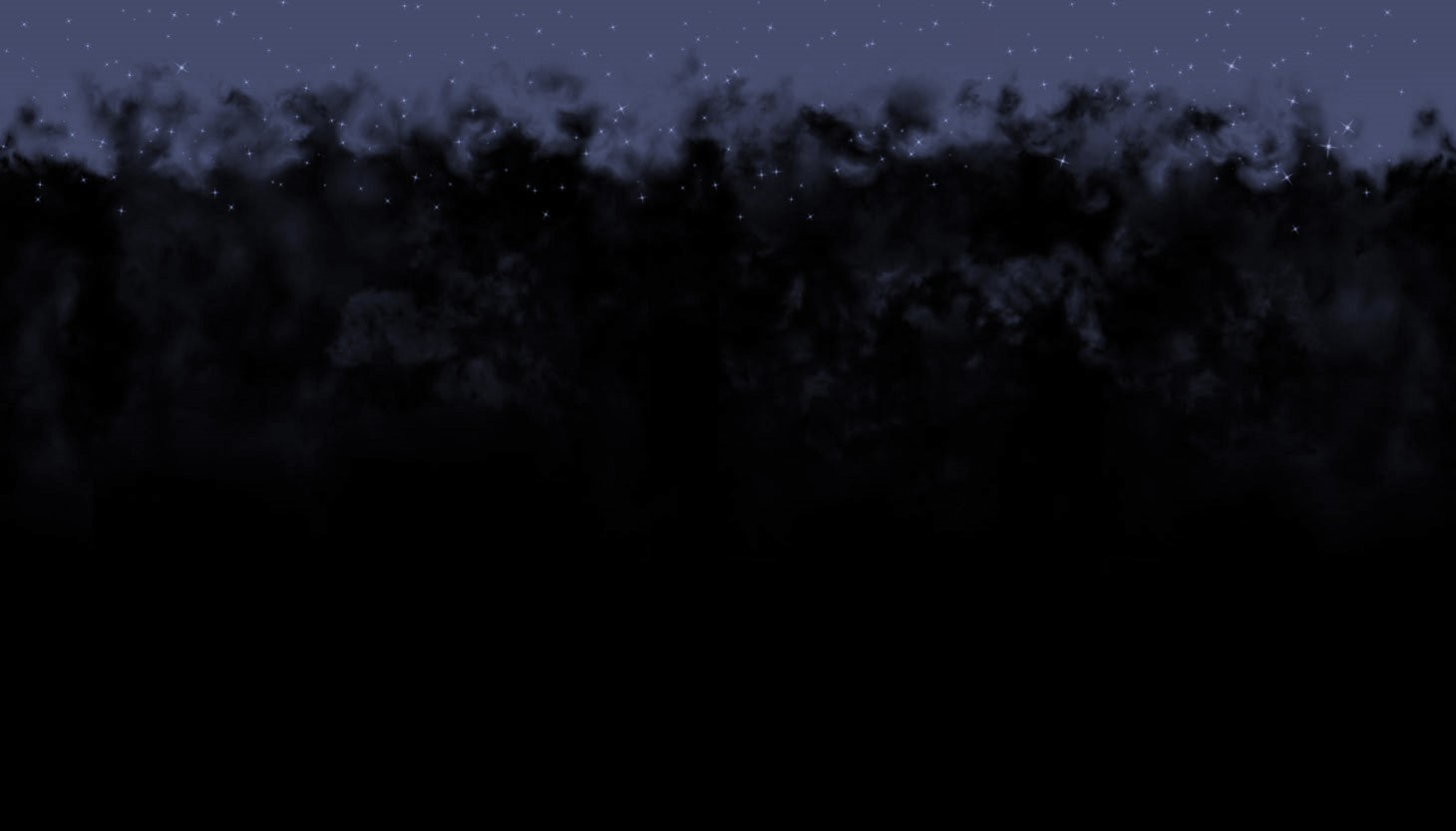 Night sky with stars and dark clouds HD Wallpaper