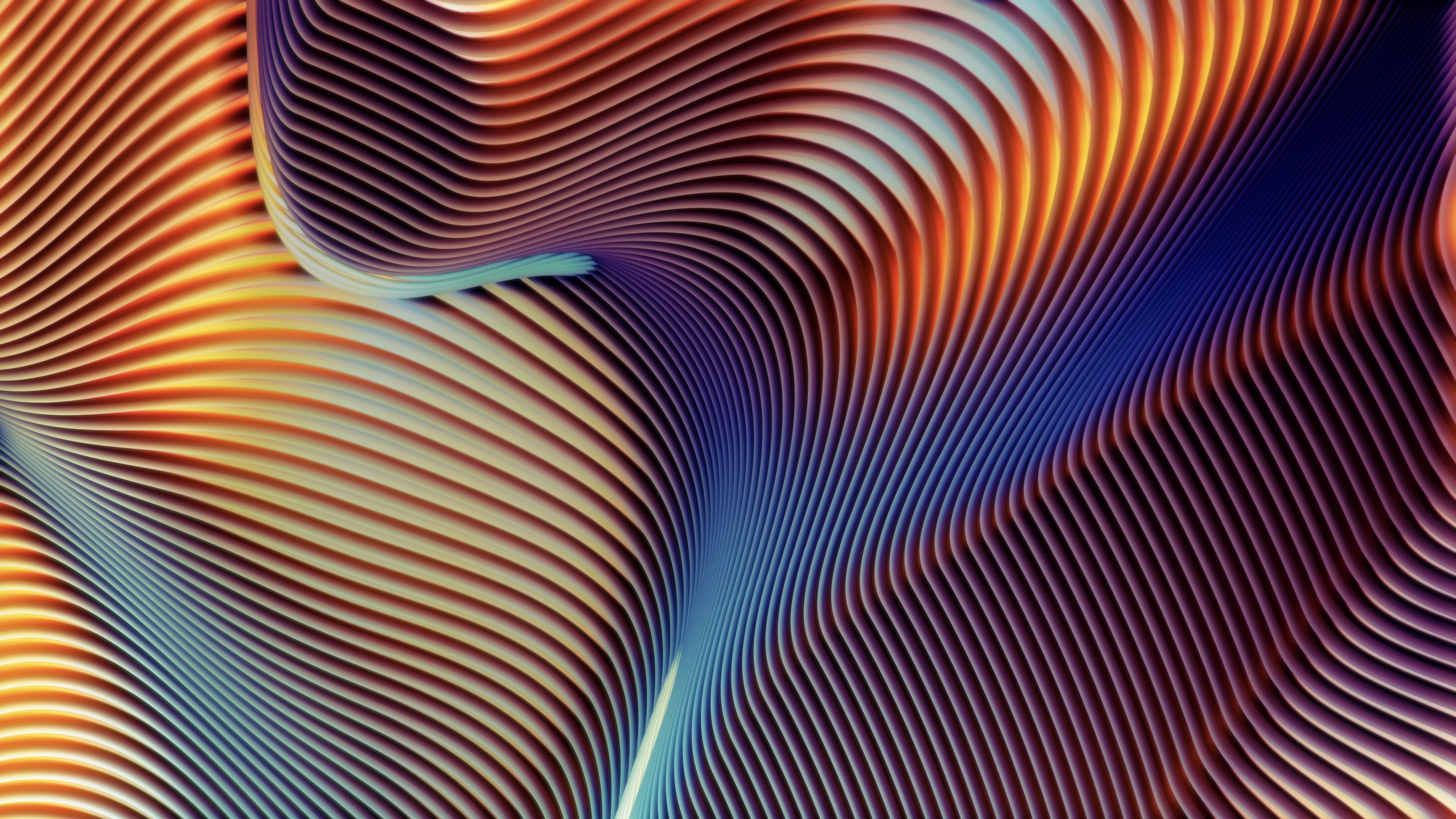 Abstract digital art with colorful swirls HD Wallpaper