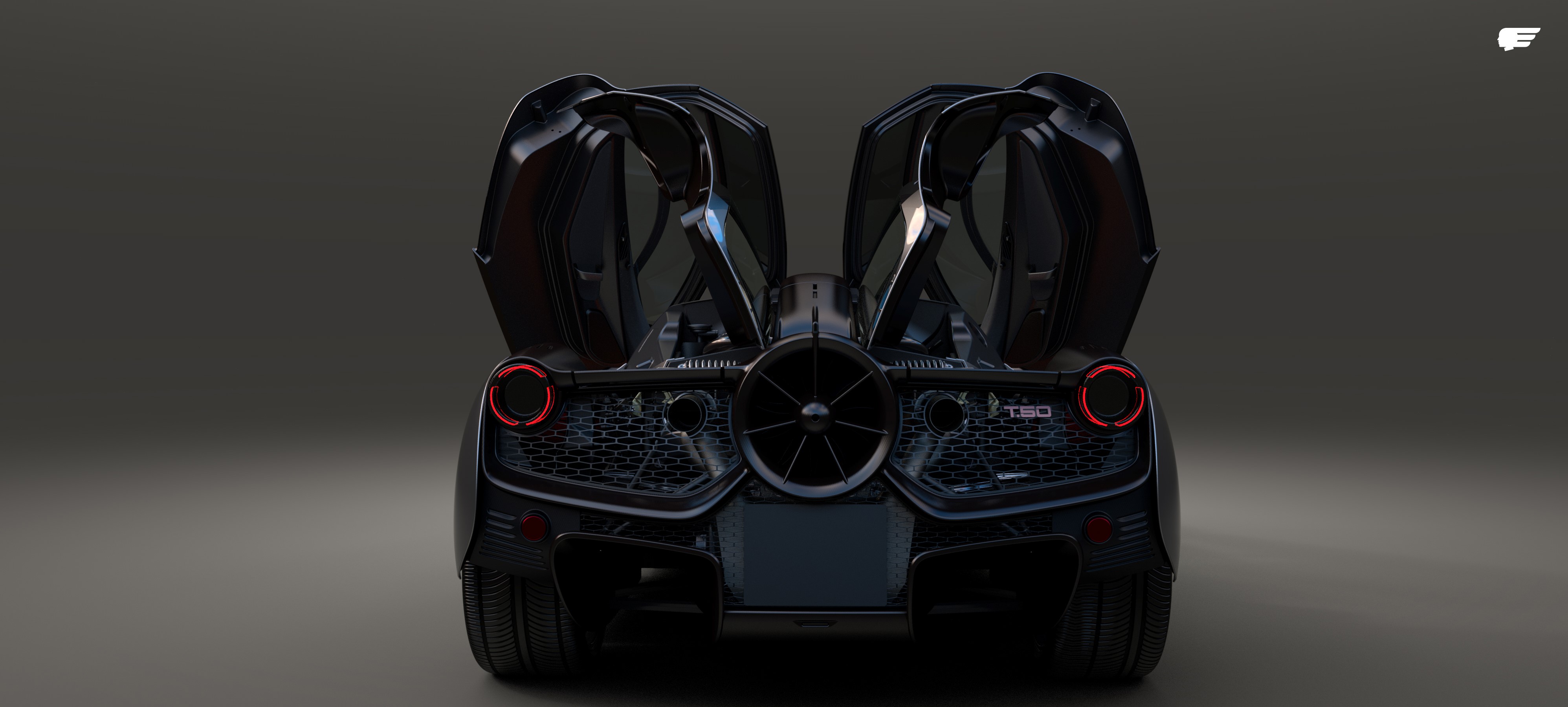 Gordon Murray Automotive T.50 rear view HD Wallpaper