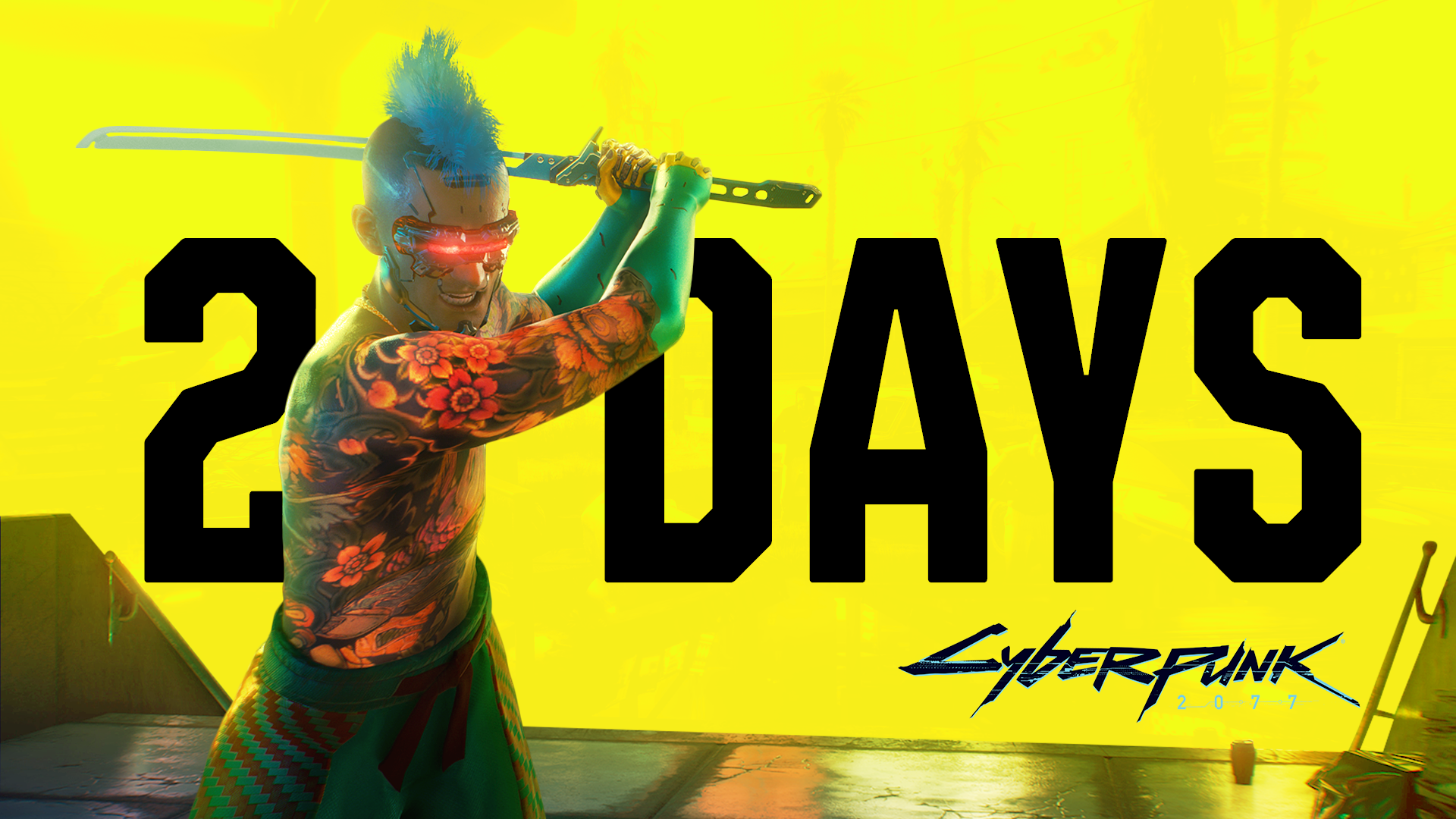 Cyberpunk 2077 2 Days countdown HD Wallpaper