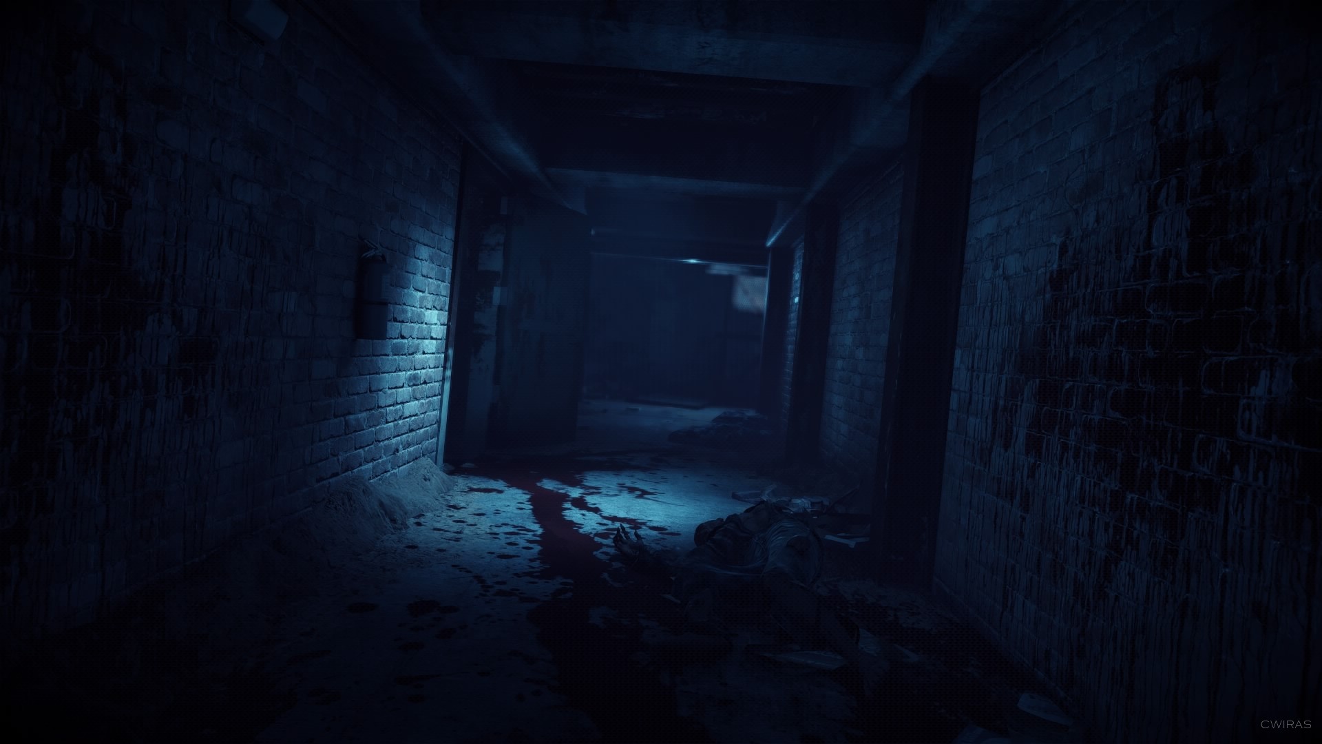 Days Gone screenshot of a dark corridor HD Wallpaper
