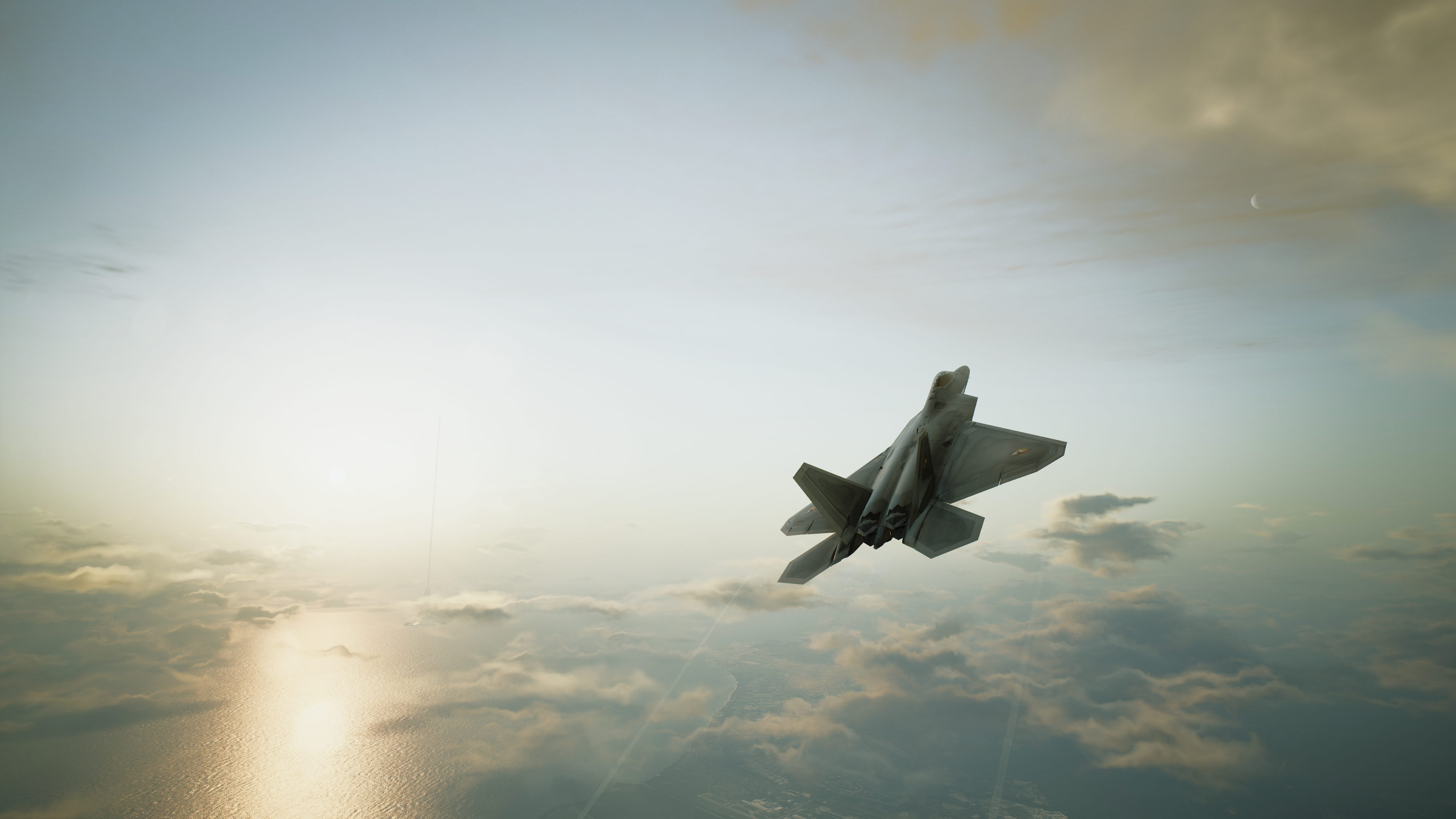 F-22 Raptor from Ace Combat 7 HD Wallpaper