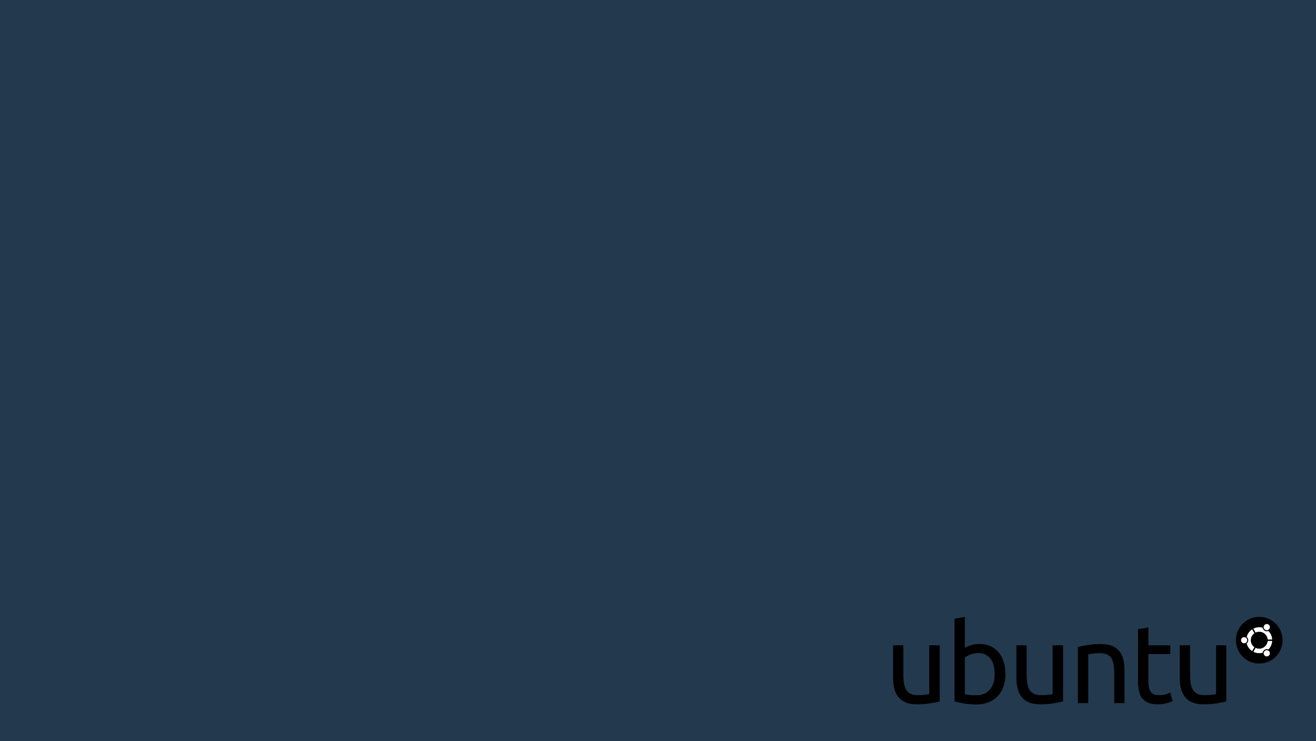Ubuntu logo on dark blue background HD Wallpaper