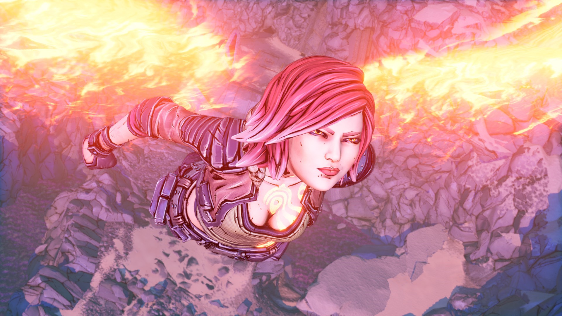 Lilith from Borderlands 3 firing energy blasts HD Wallpaper