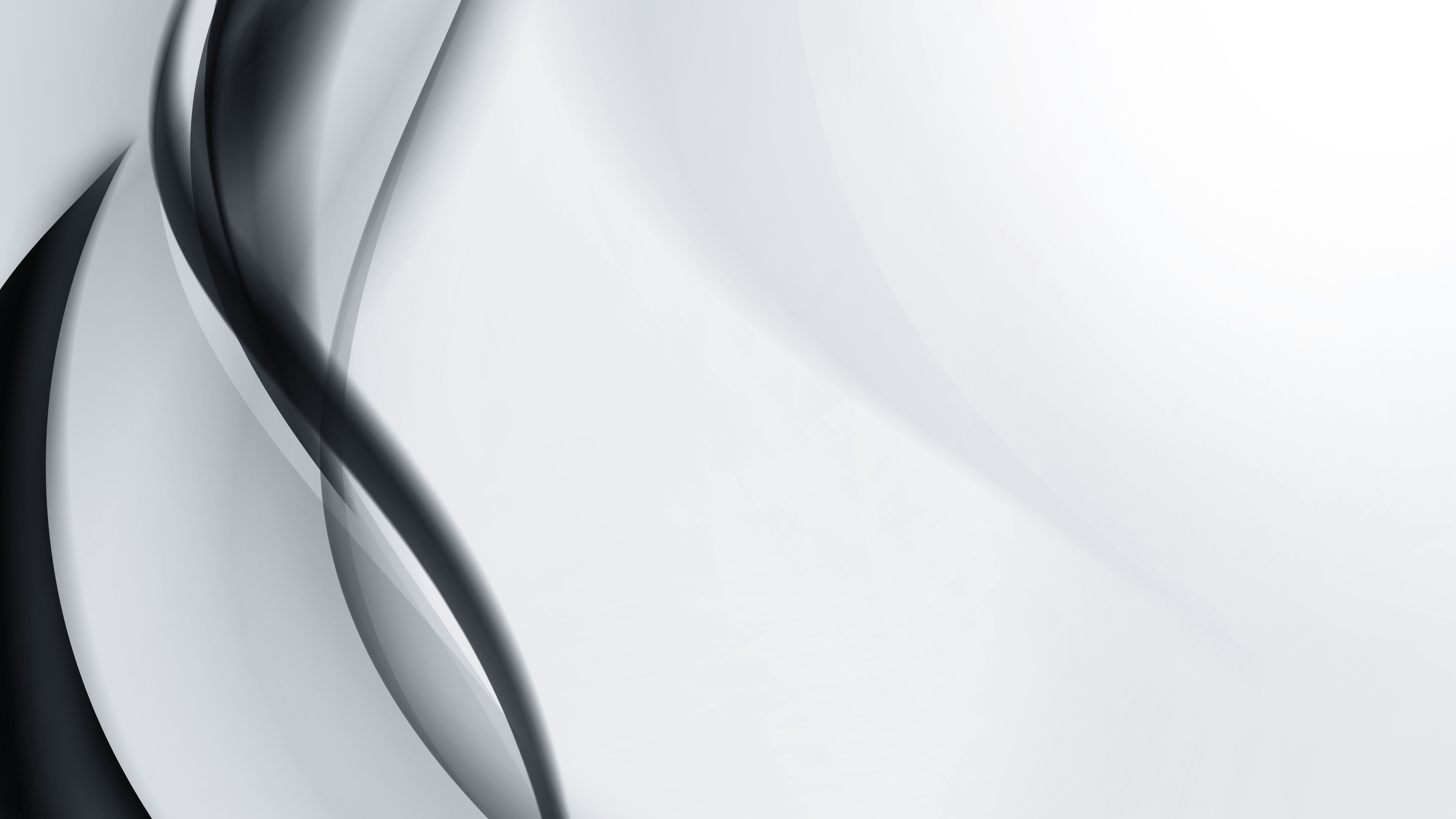 Abstract dark and light flowing shapes 4K HD Wallpaper
