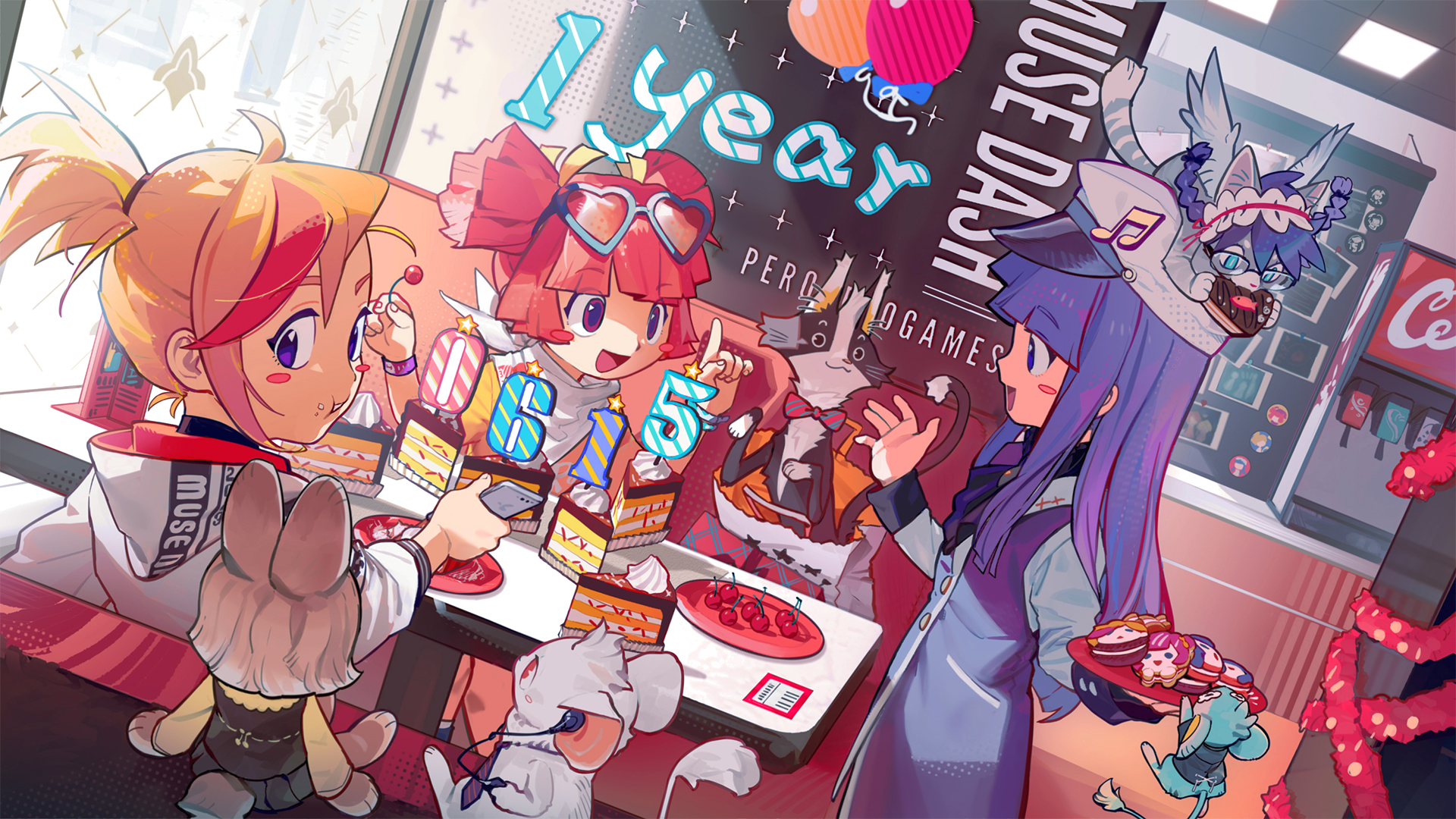 Muse Dash 1 Year Anniversary Celebration HD Wallpaper
