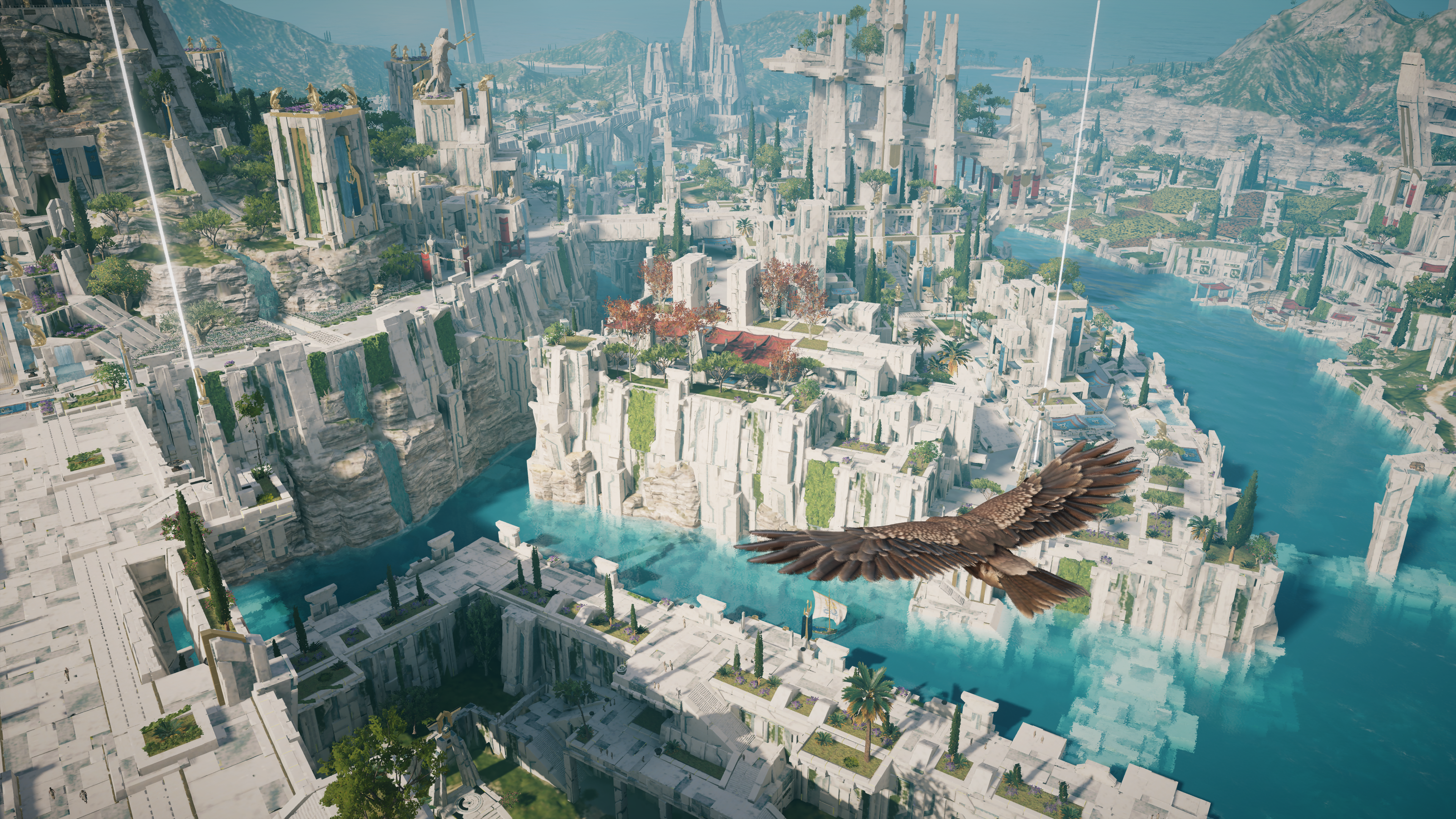 4K Fantasy City in Assassin's Creed: Odyssey HD Wallpaper