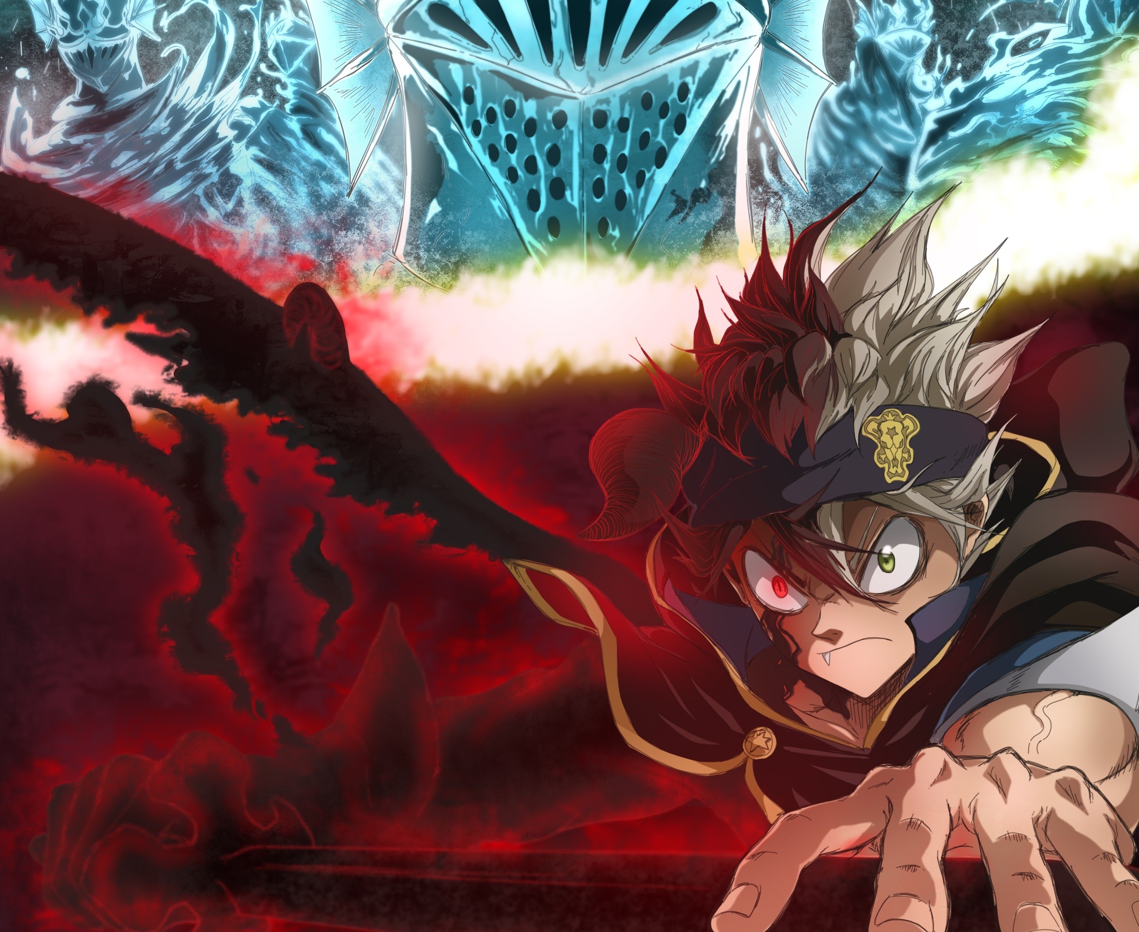 Asta from Black Clover with demonic powers HD Wallpaper