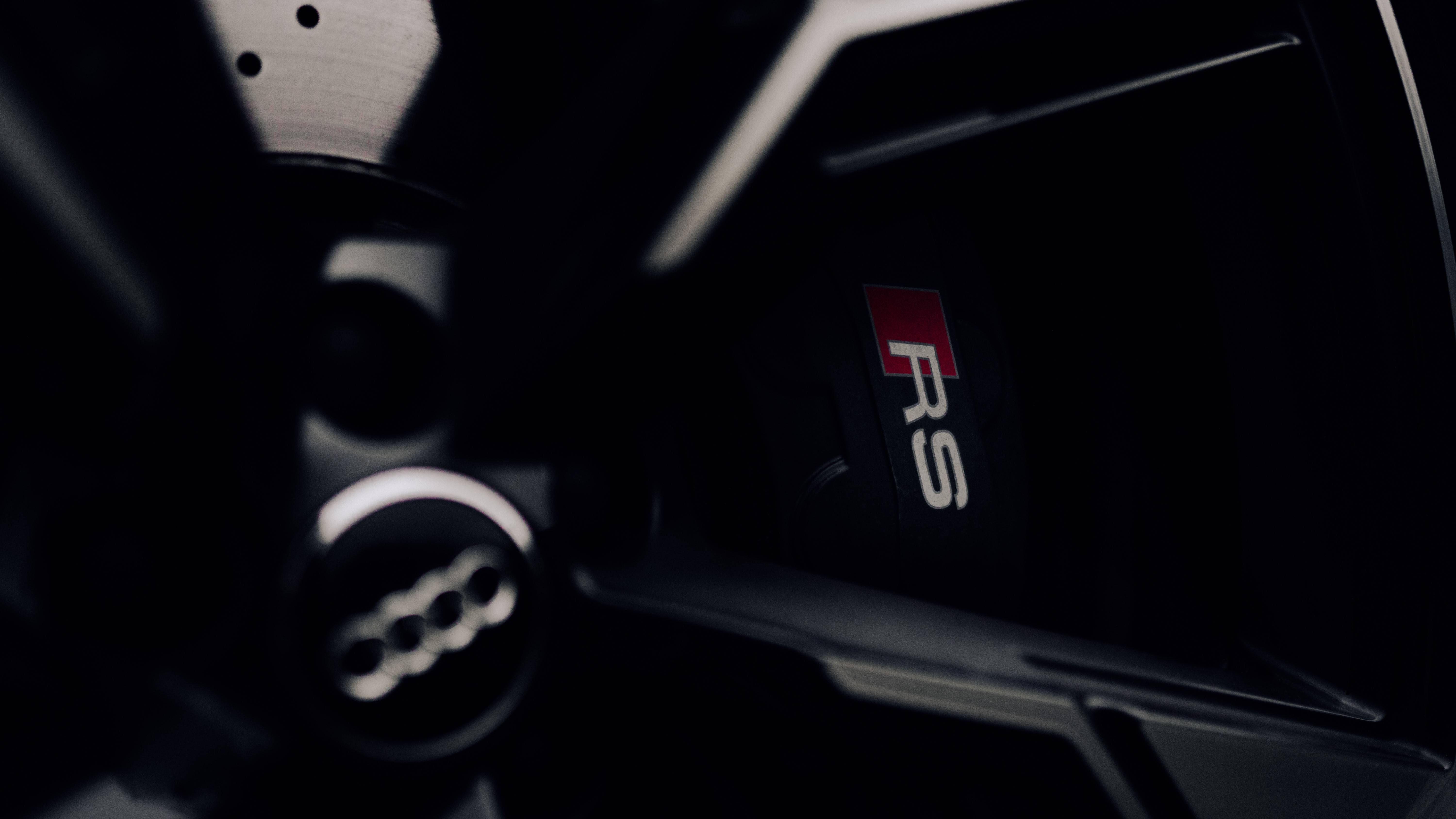 Audi RS6 car interior detail HD Wallpaper
