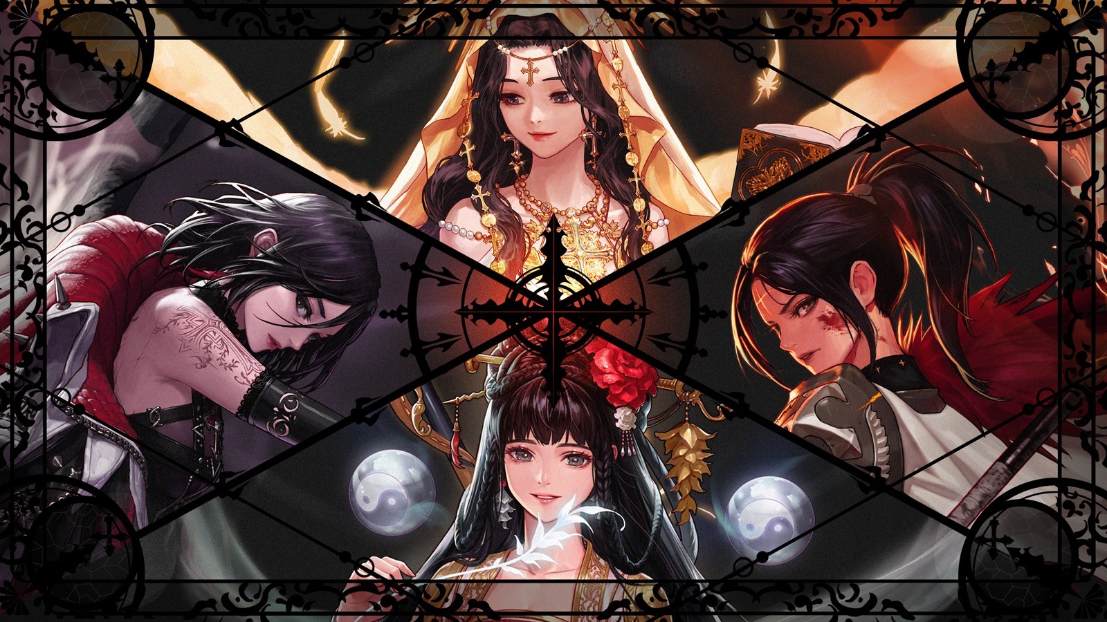Dungeon & Fighter characters collage HD Wallpaper