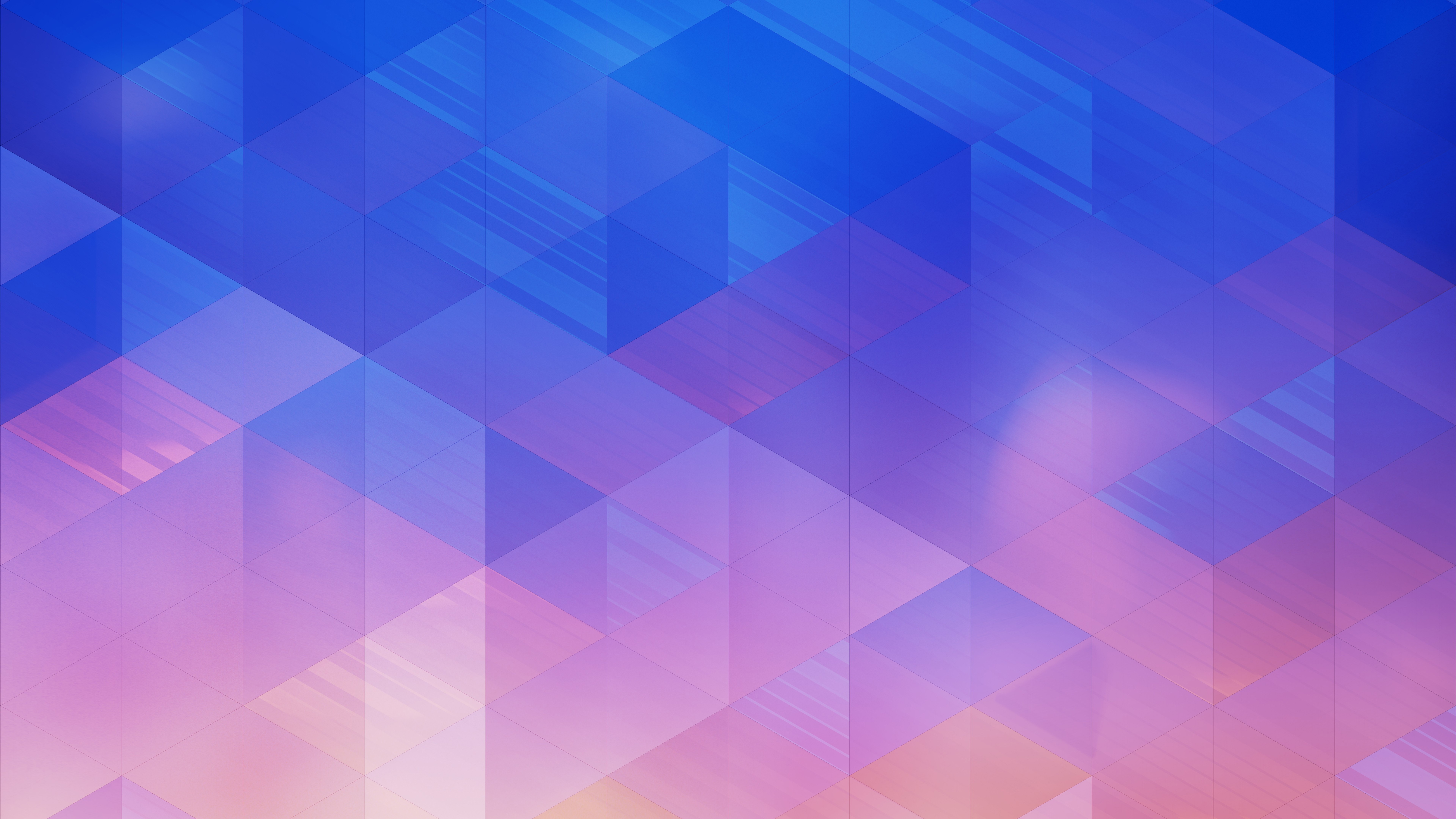 Abstract Geometric Digital Art with Blue and Pink Gradient HD Wallpaper