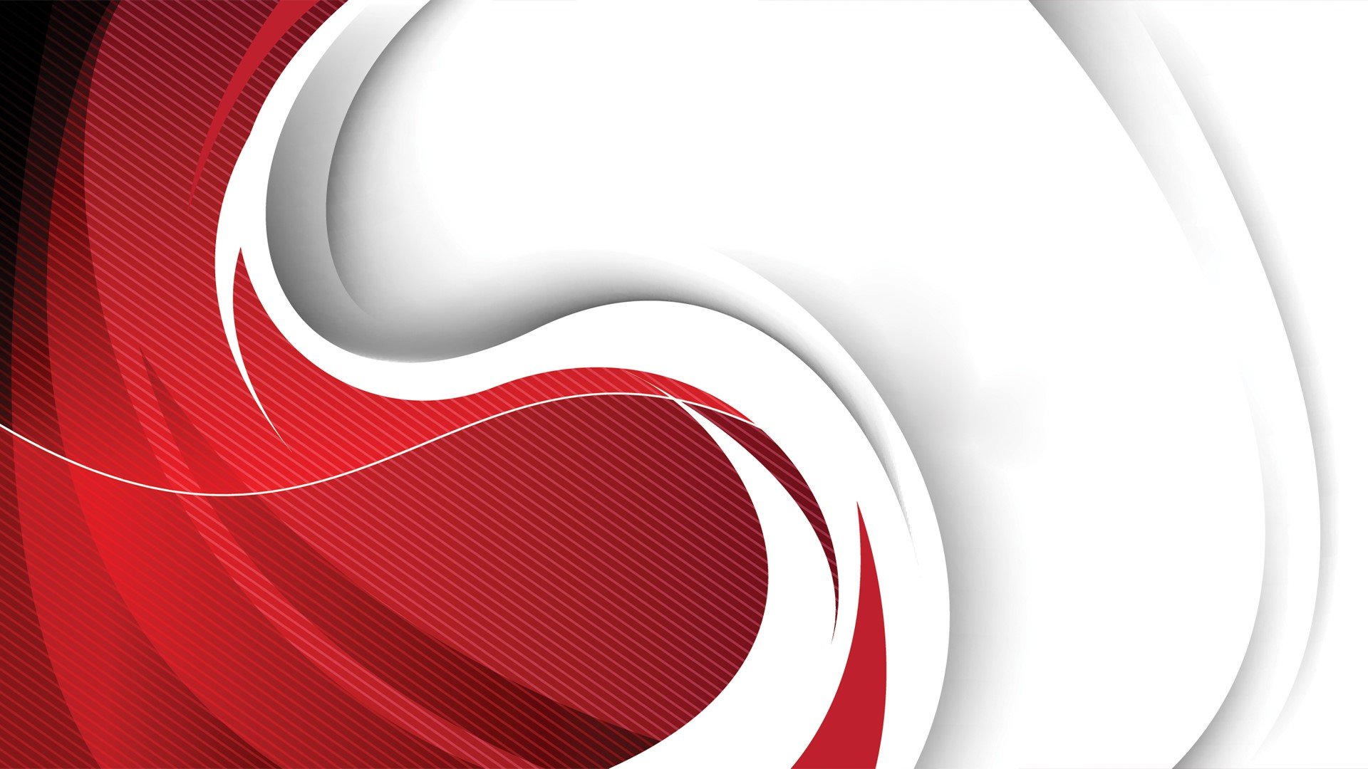 Abstract red and white swirling shapes HD Wallpaper