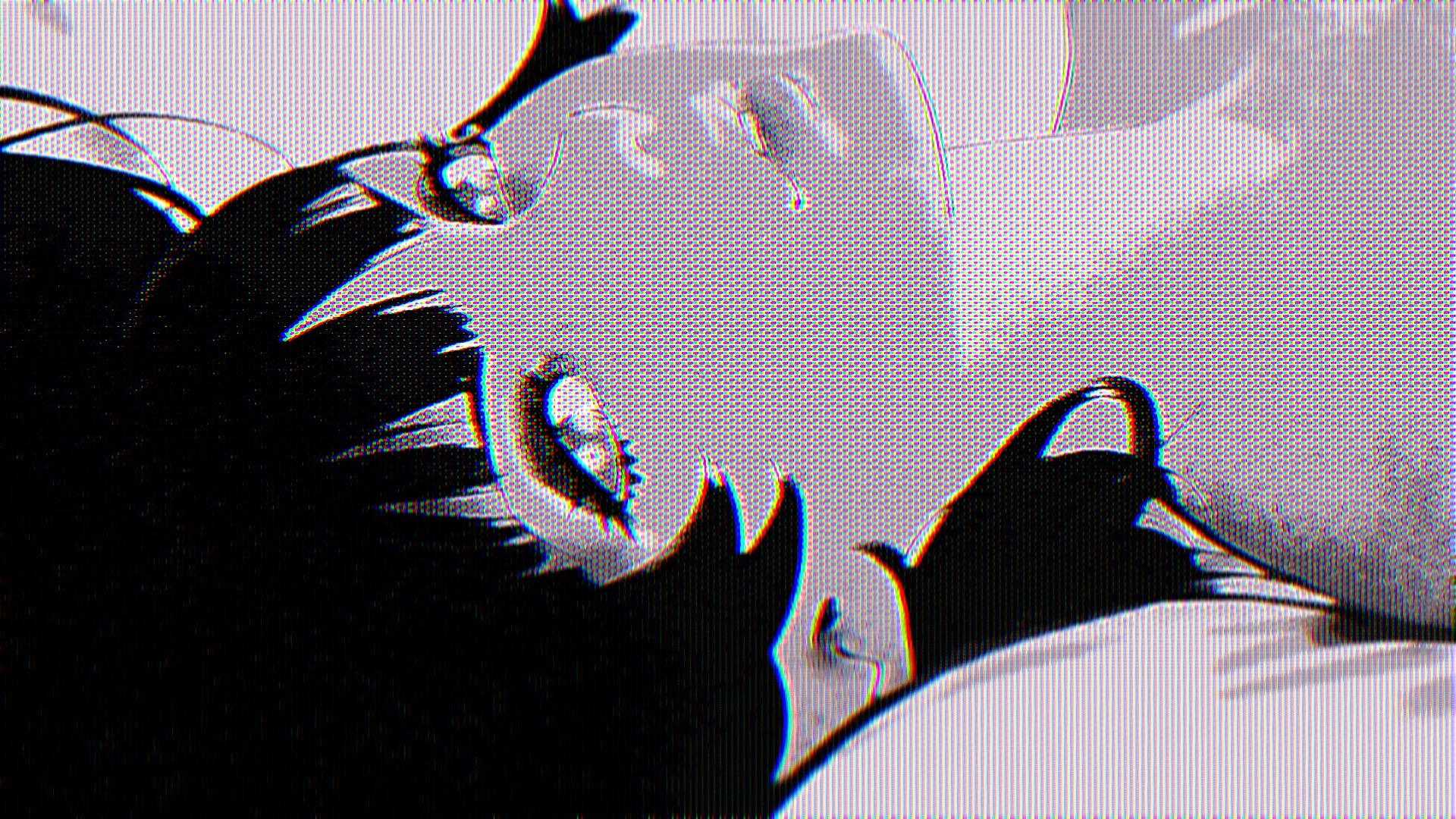 Manga style close-up of a crying anime girl HD Wallpaper