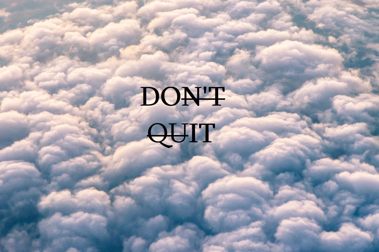 Don't Quit Motivational Quote Typography HD Wallpaper