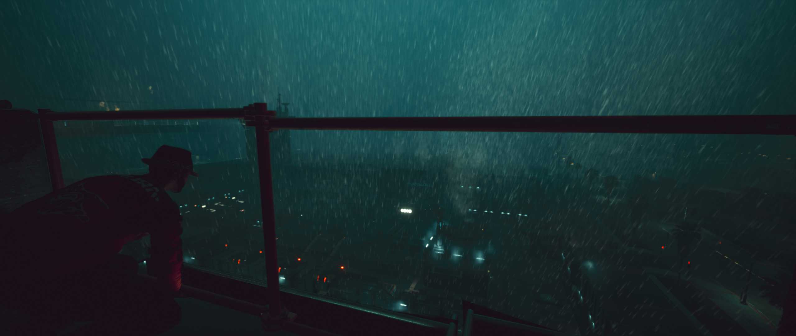 Cyberpunk 2077 Arasaka character in rain HD Wallpaper