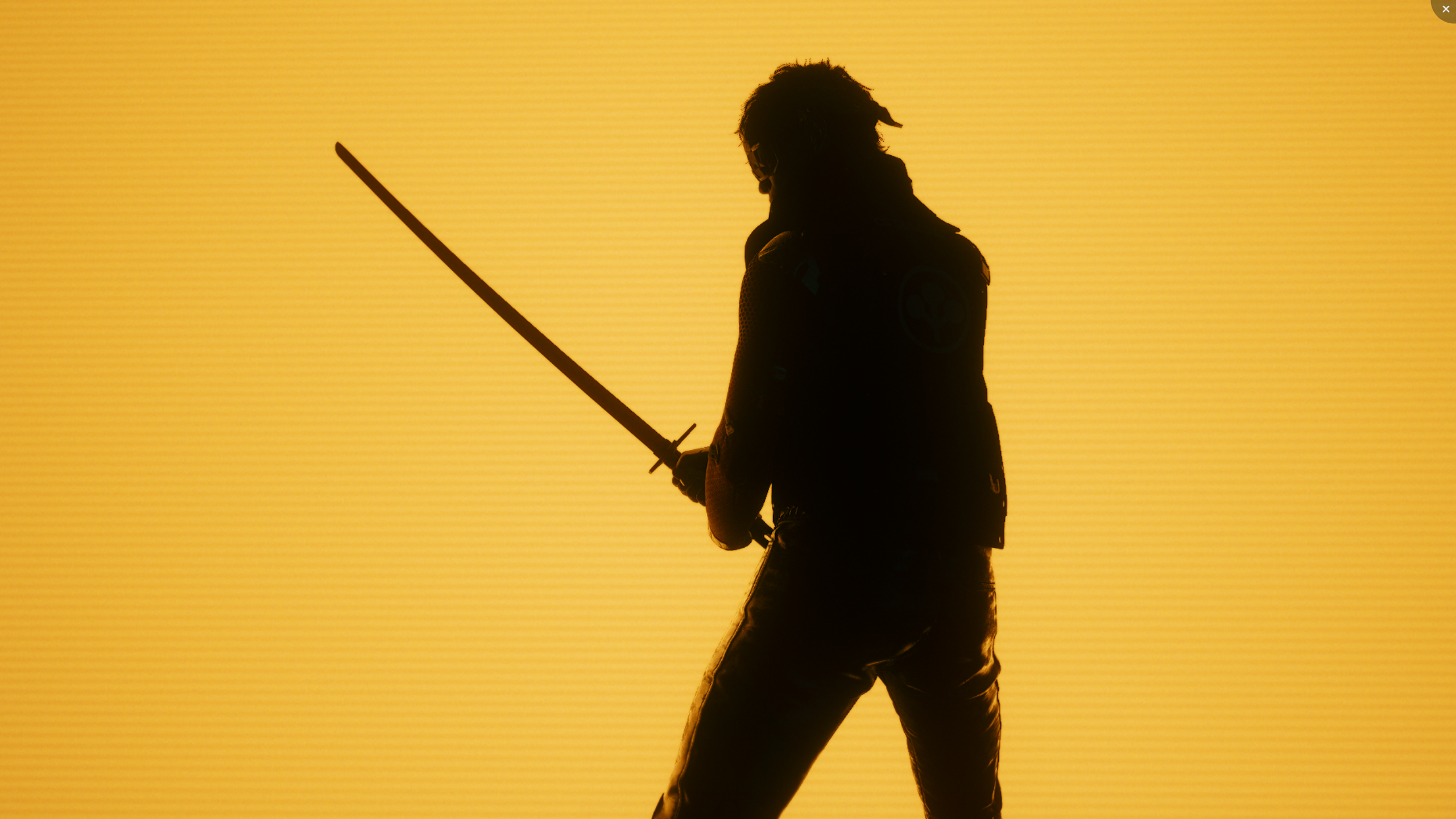 Character from Cyberpunk 2077 holding a sword HD Wallpaper