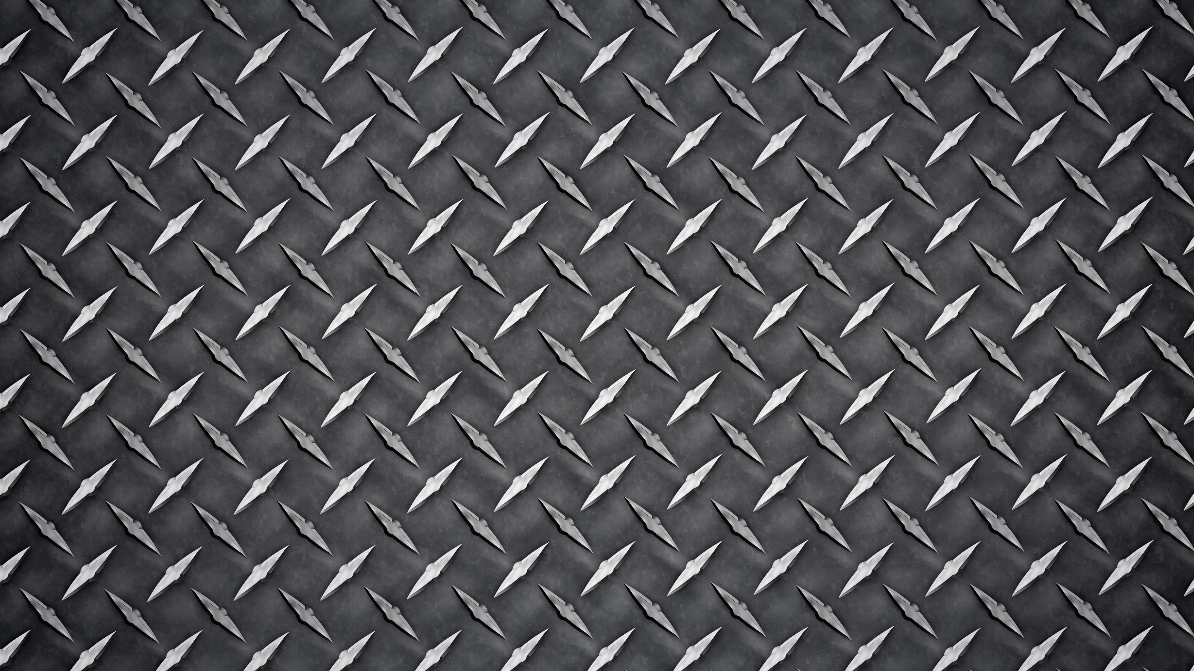 4K Diamond Plate Metal Pattern HD Wallpaper