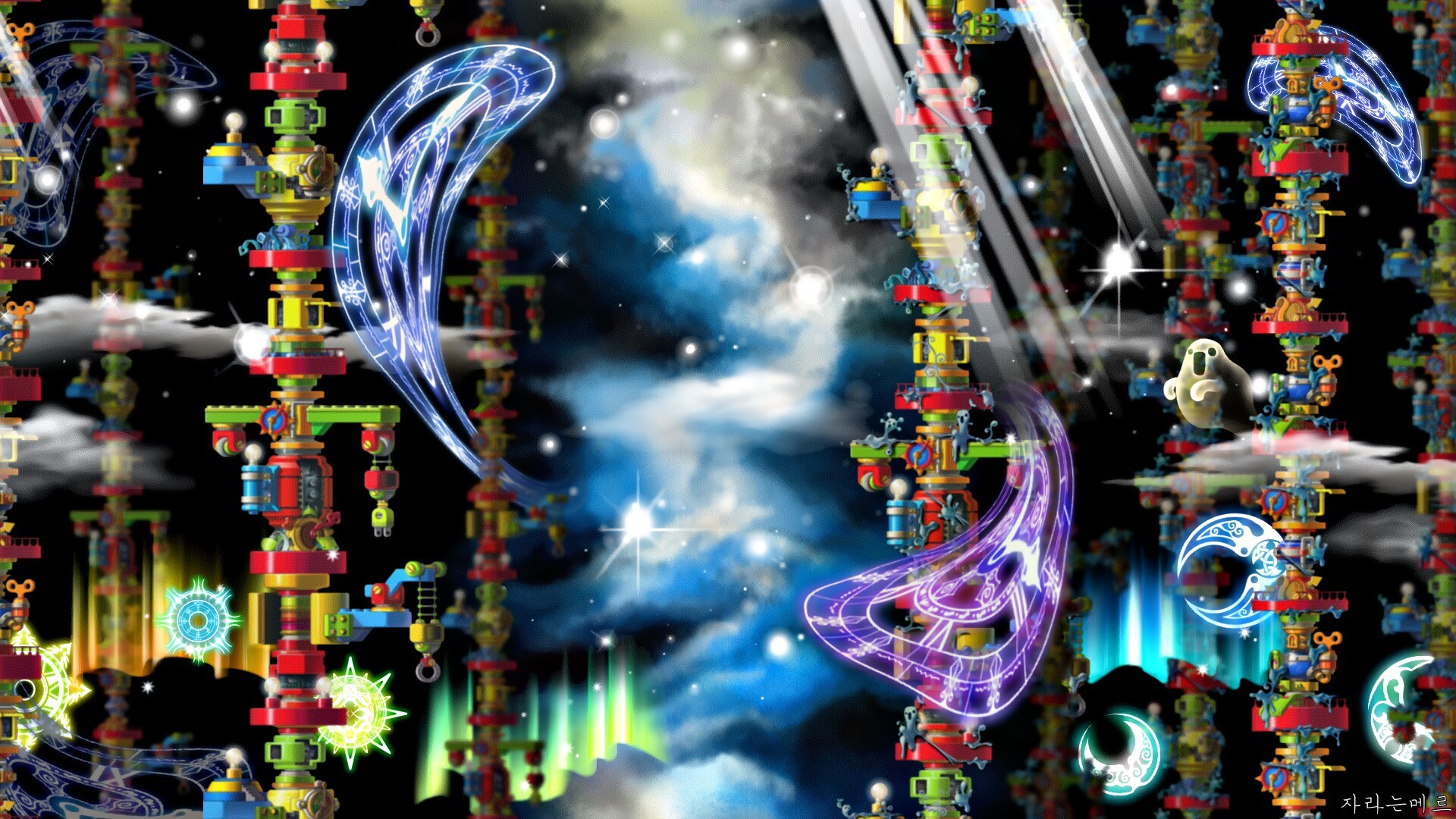MapleStory video game art with fantastical elements HD Wallpaper