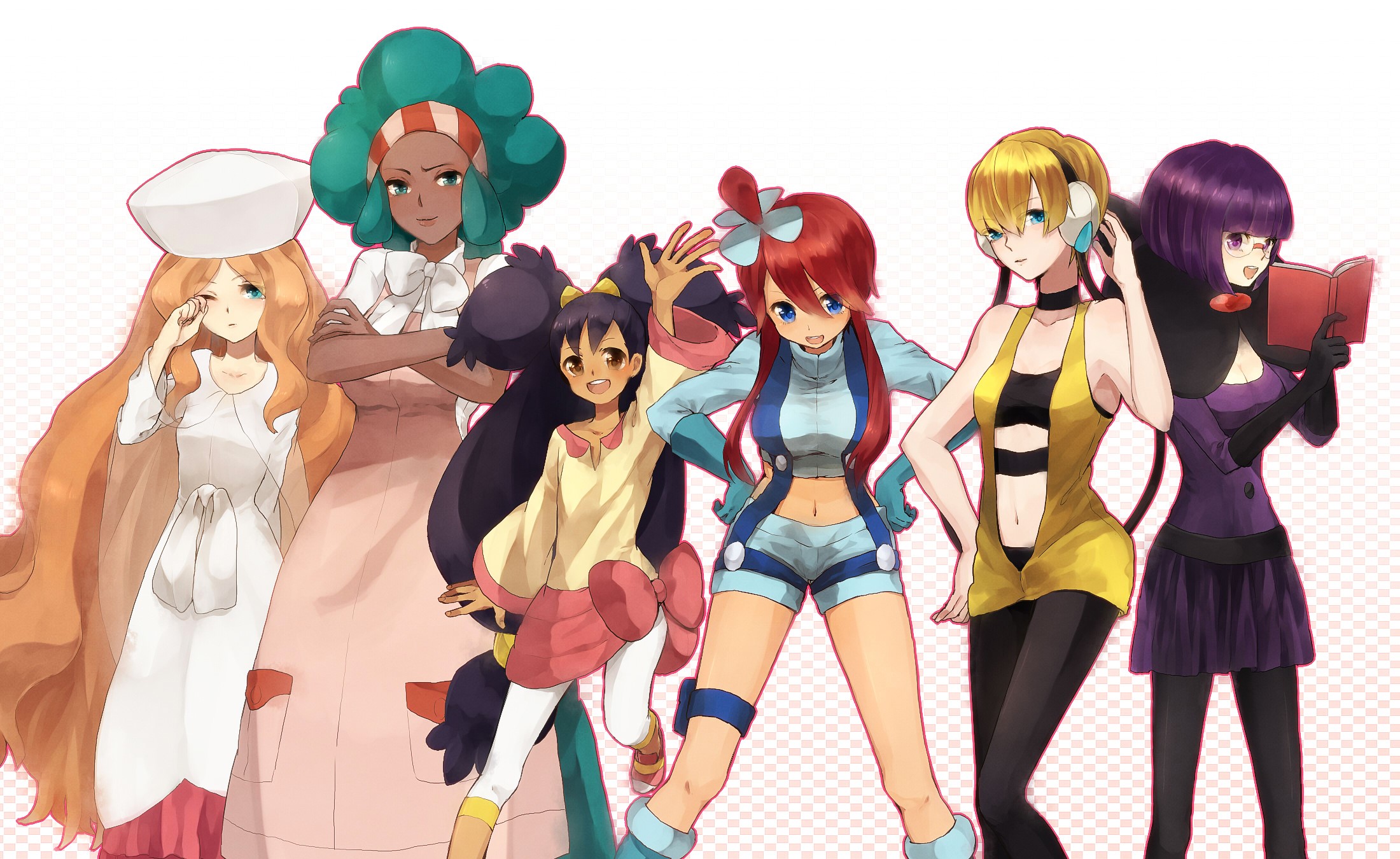 Group of women from Pokémon HD Wallpaper