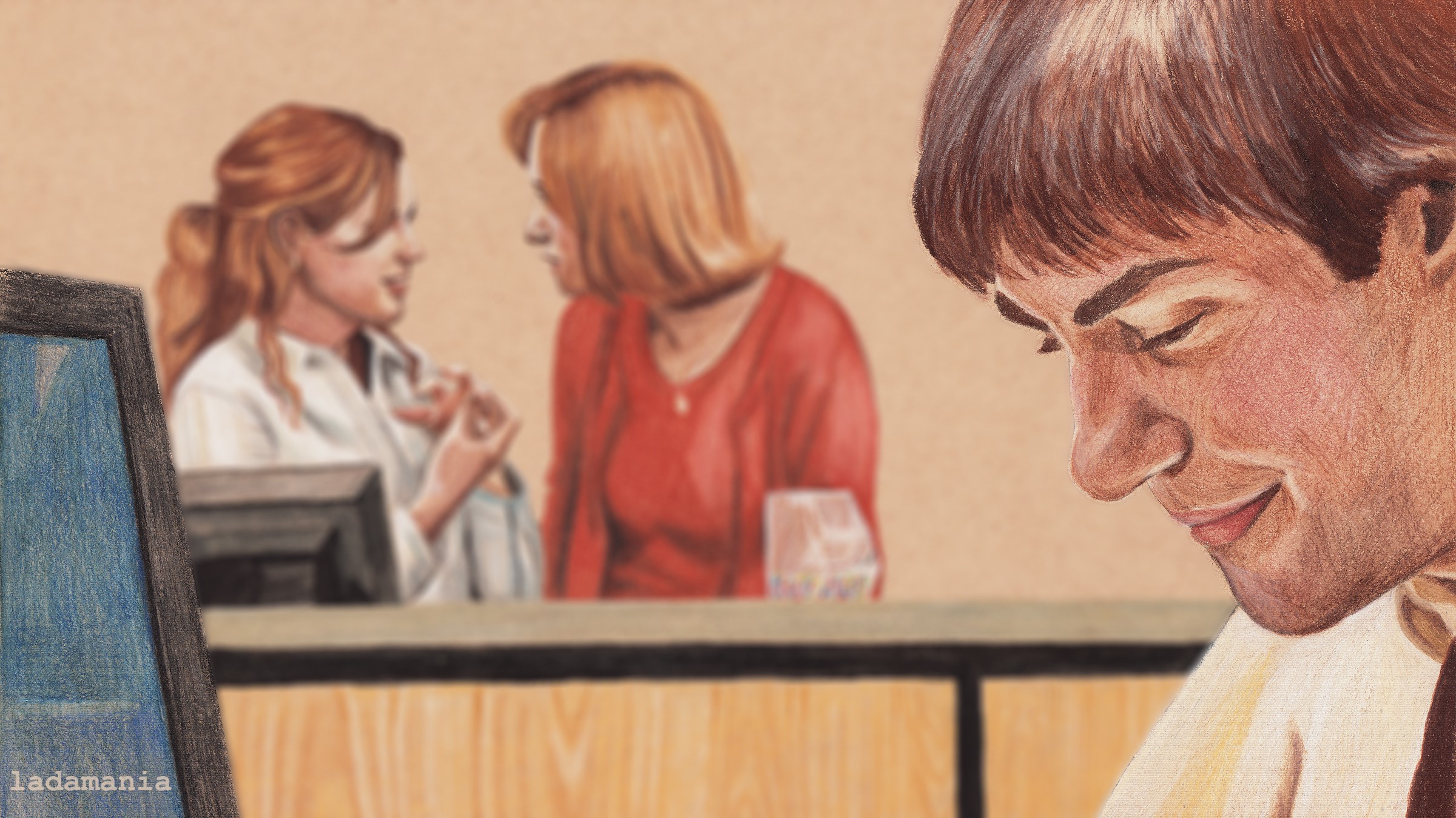 Jim Halpert from The Office in digital art HD Wallpaper