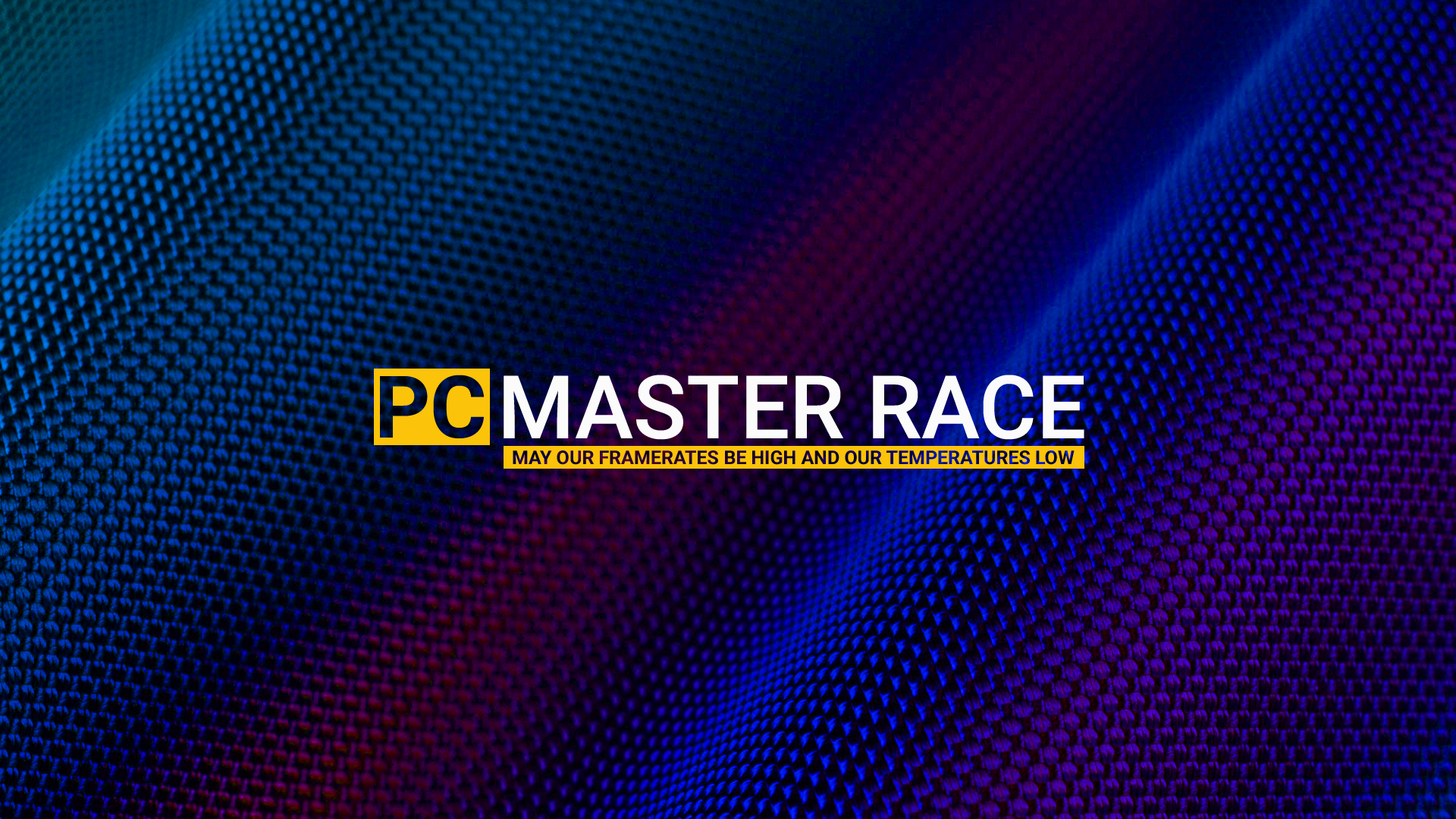 PC Master Race typography with gradient background HD Wallpaper
